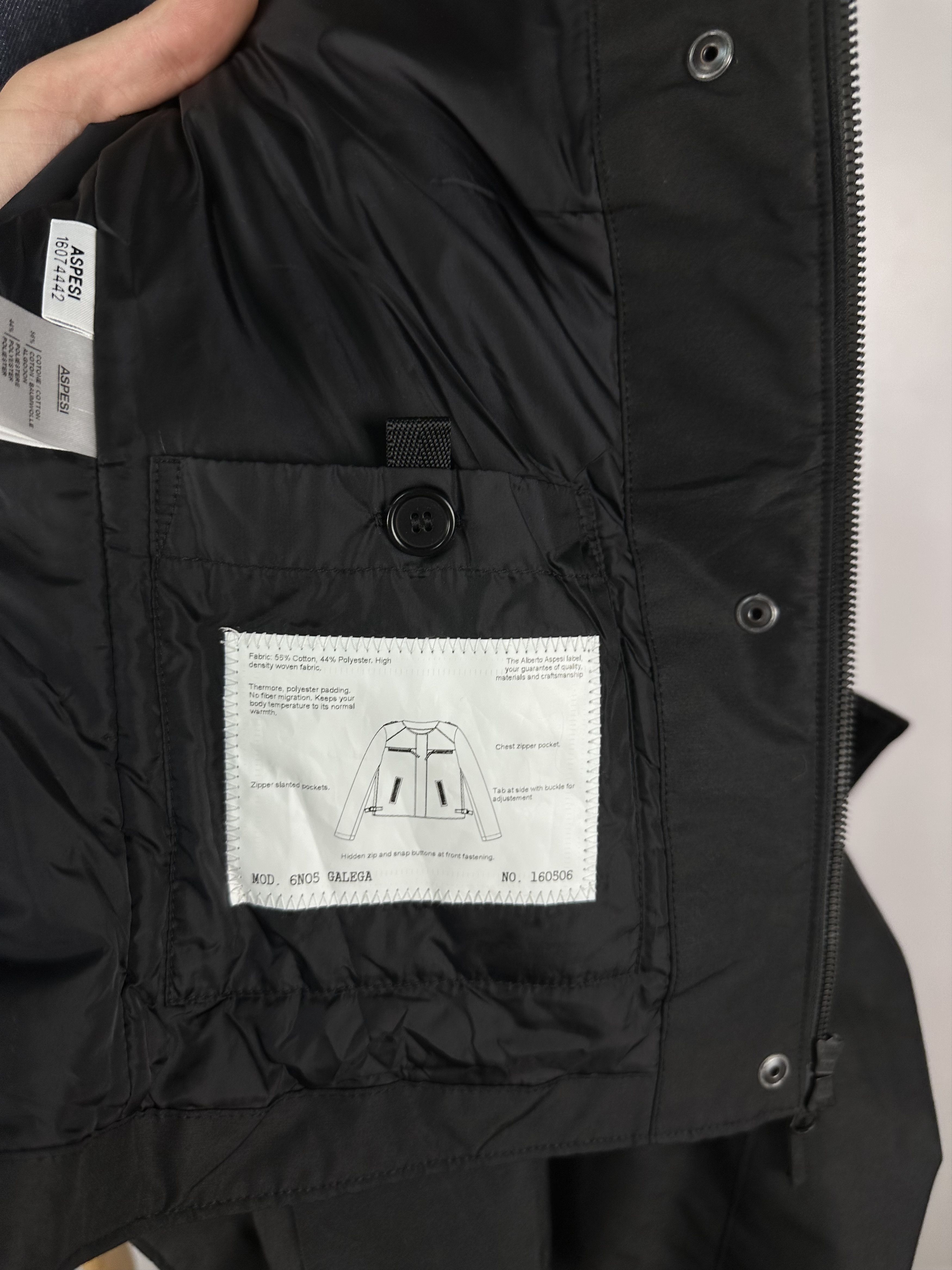 Aspesi × Grailed Aspesi Thermore Galega Womens Jacket Black Size M Size M / US 6-8 / IT 42-44 - 12 Thumbnail