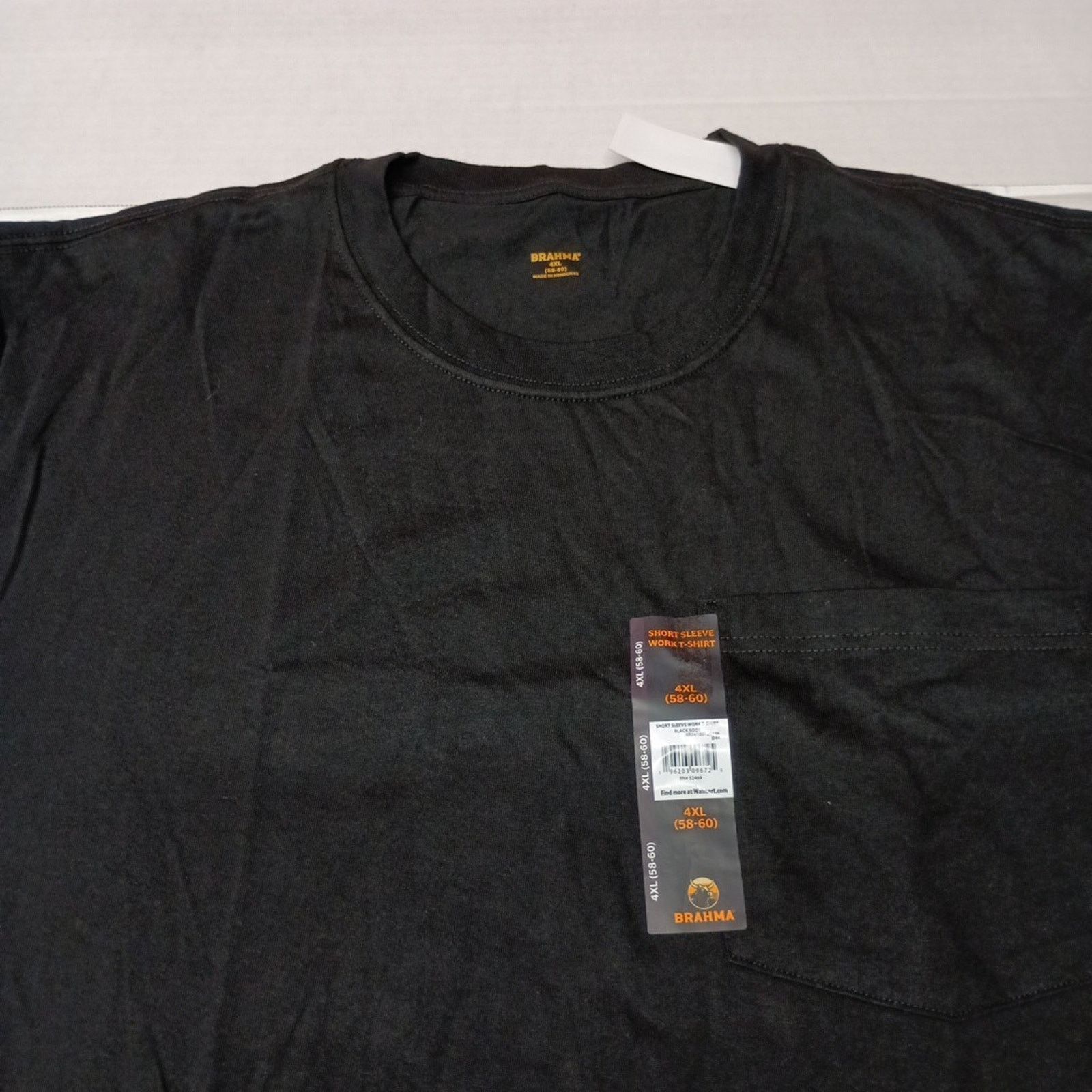 Other 2 Brahma Short Sleeve Work T-Shirt 4XL 58-60 Black Pocket Size US XXL / EU 58 / 5 - 3 Thumbnail