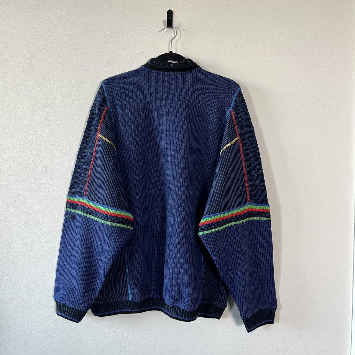Carlo Colucci Carlo Colucci Vintage Knit Sweater Luxury Streetwear Oversiz Size US XL / EU 56 / 4 - 2 Thumbnail