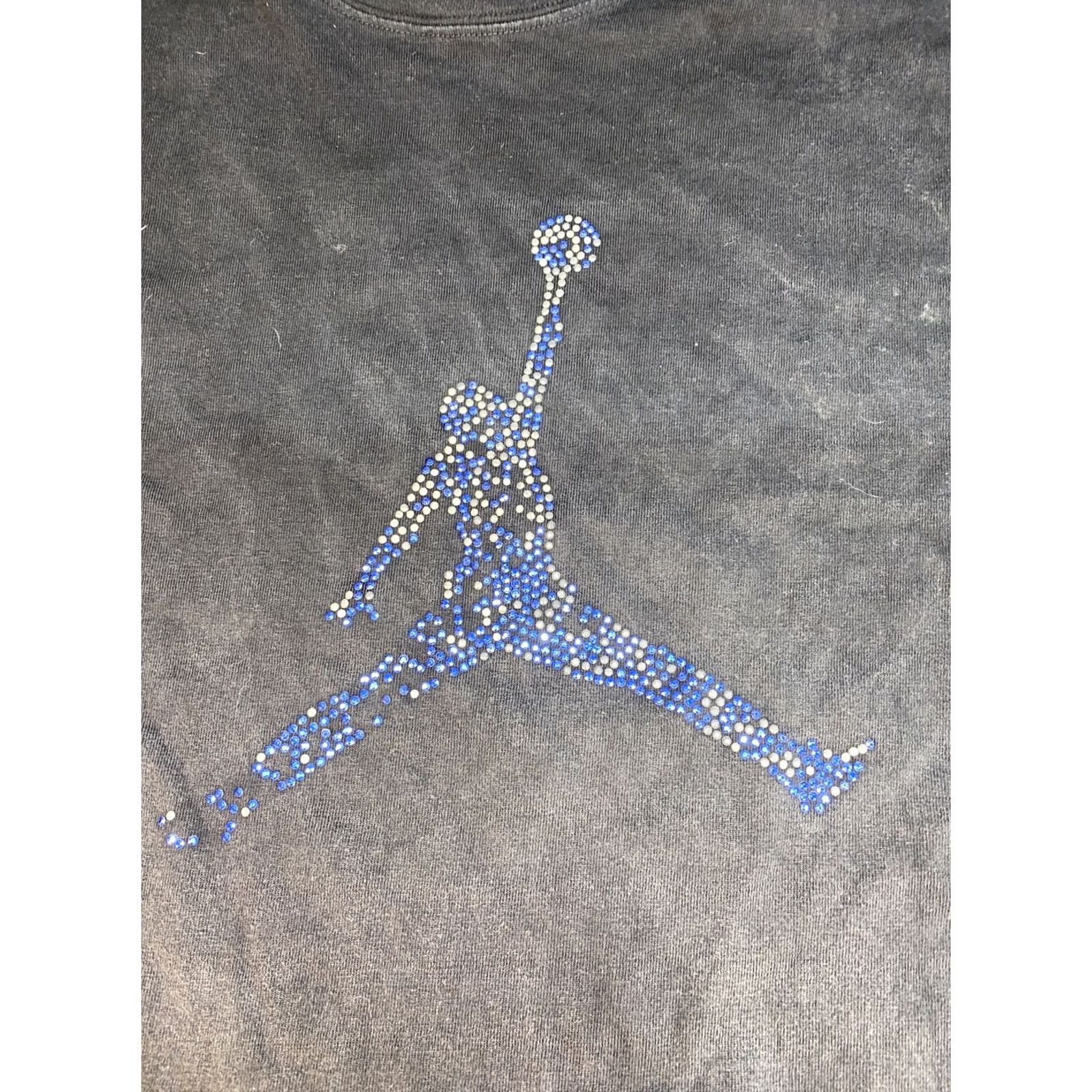 Jordan Brand Jordan Shirt Mens 2XL Black Men Icedout clothing gem stones Size US XXL / EU 58 / 5 - 3 Thumbnail