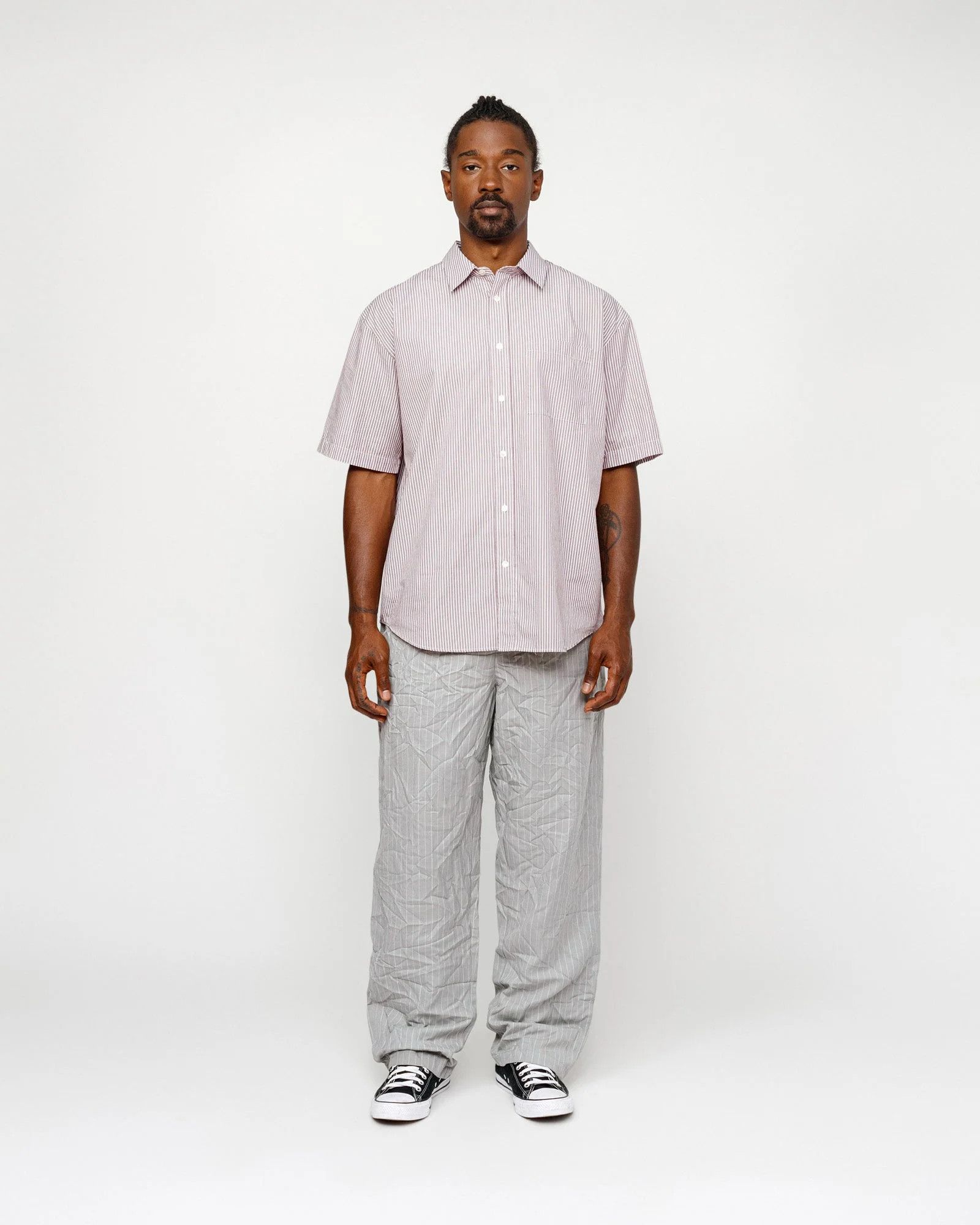 Stussy Stussy SS24 wrinkled stripe trousers Size US 32 / EU 48 - 2 Thumbnail