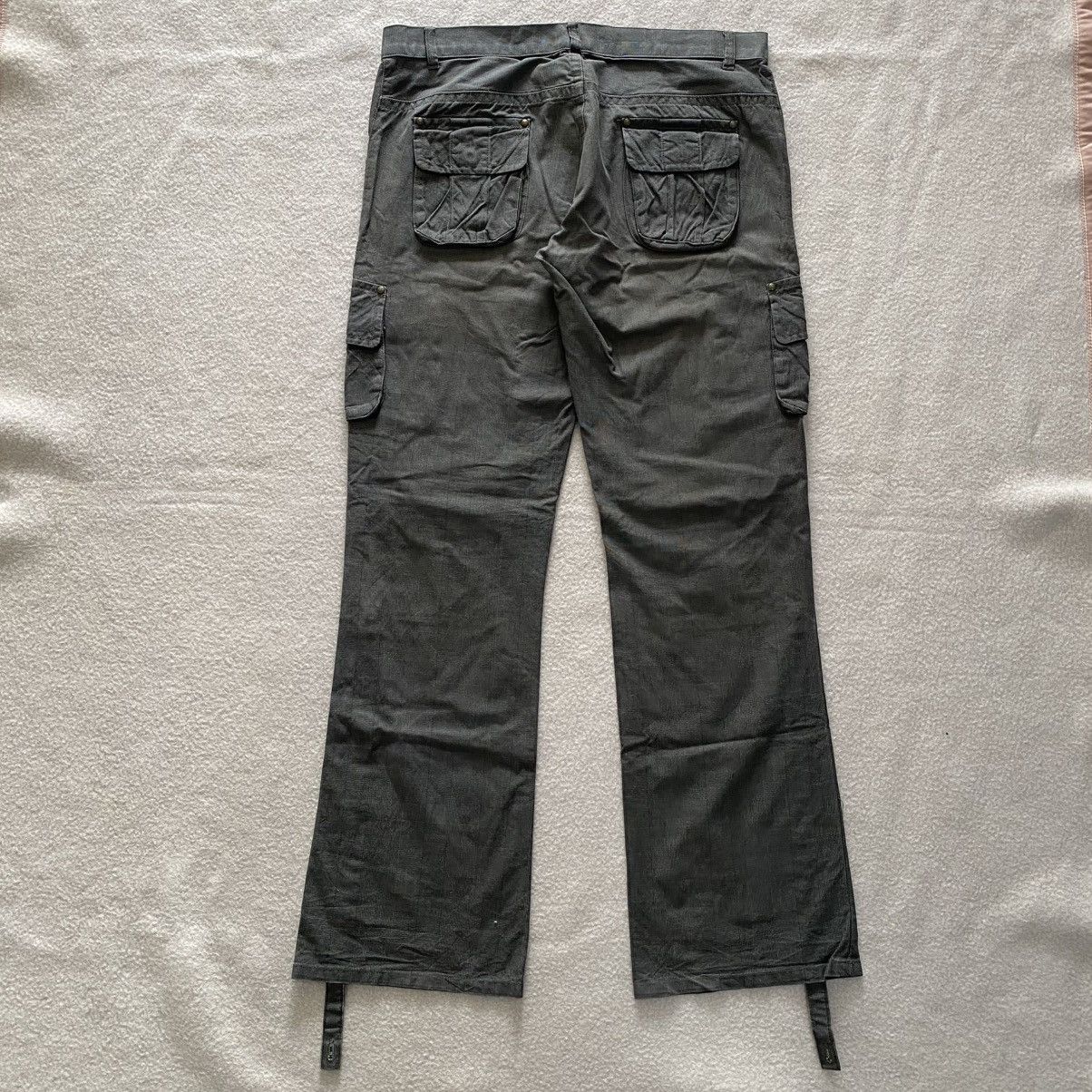 Japanese Brand × Michel Klein Vintage Michel Klein Flared Cargo Pants w36 Size US 36 / EU 52 - 5 Thumbnail