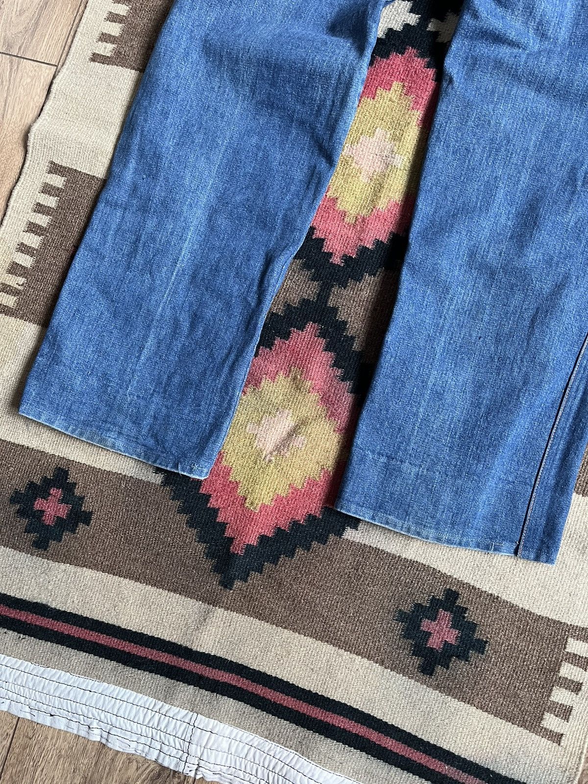 Wrangler Vintage 80s Wrangler Blue Washed Faded Jeans Size 33 Size US 33 - 15 Thumbnail