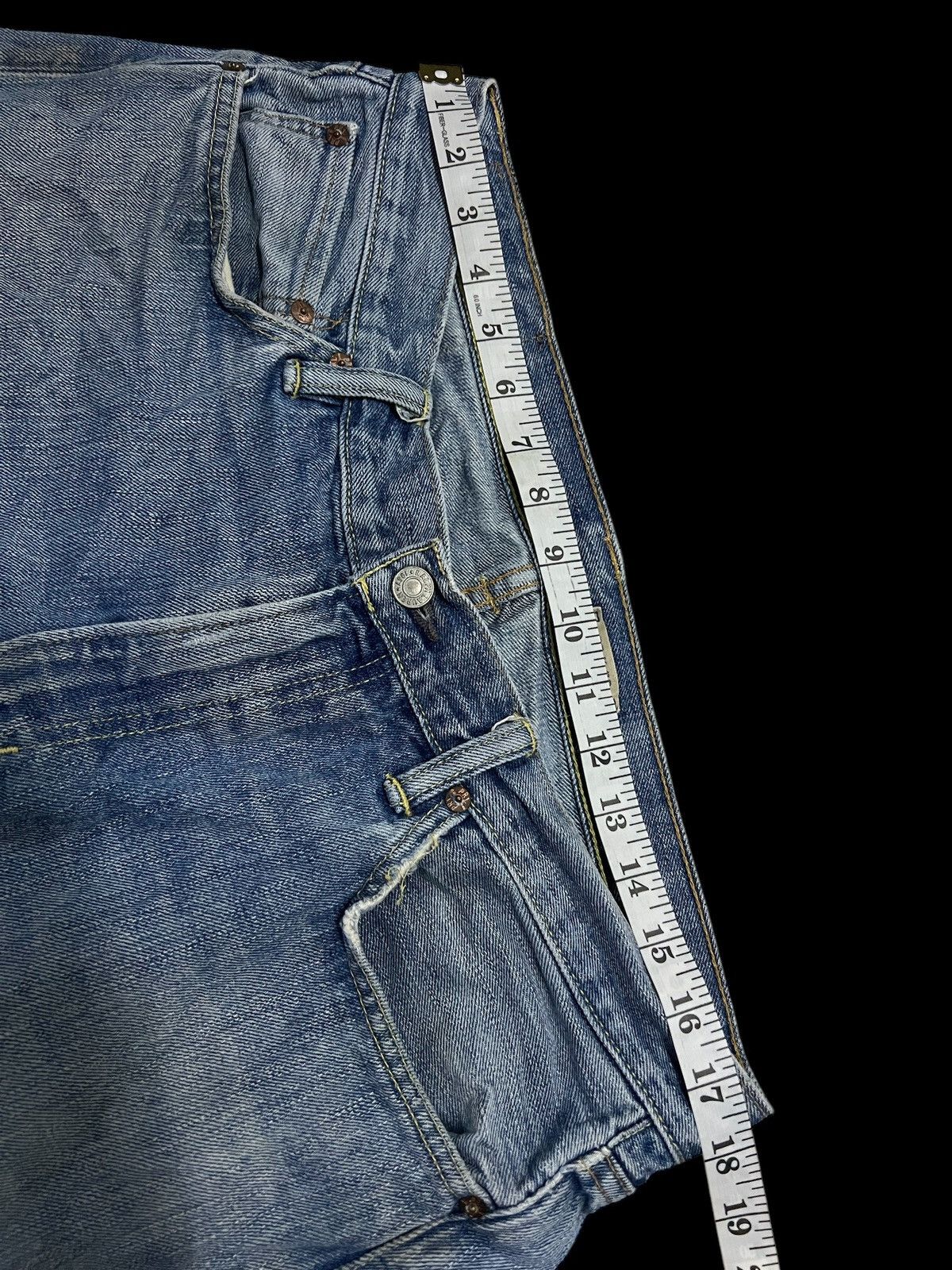 If Six Was Nine × Ralph Lauren 🌈90s Ralph Lauren Flare Mud Wash Zipper Jean Size US 35 - 8 Thumbnail