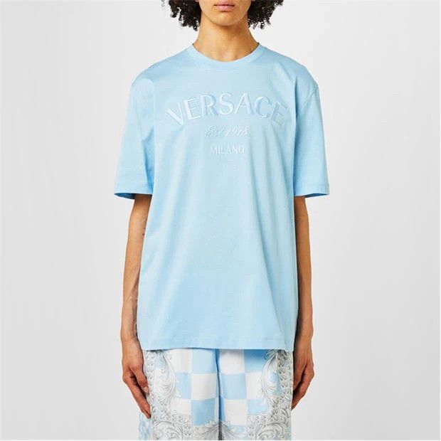 Versace o1g2r1mq0824 T-Shirts in Sky Blue Size US XL / EU 56 / 4 - 3 Thumbnail