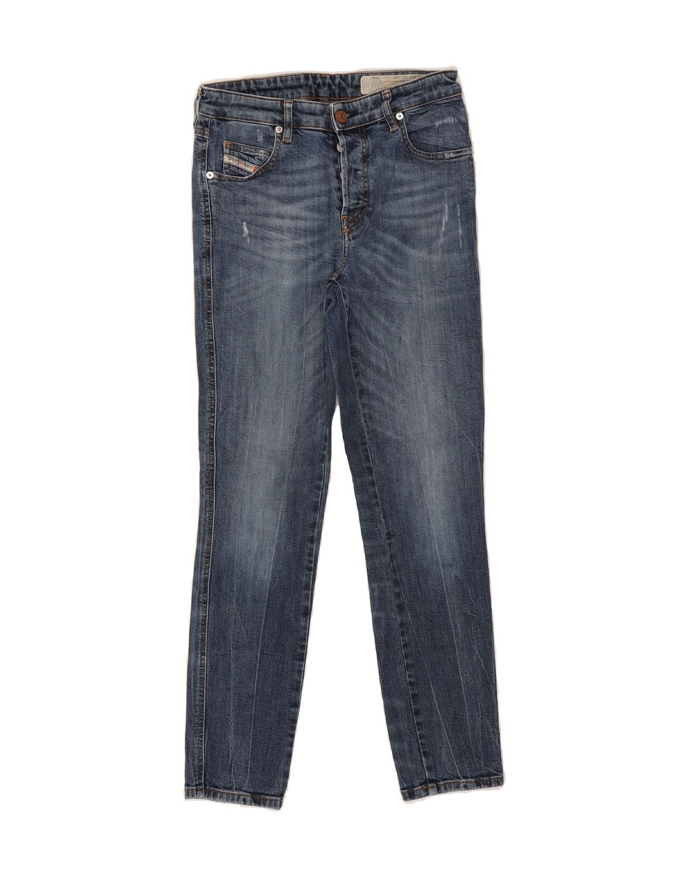Diesel Womens Babhila Regular Slim Skinny Jeans W26 L23 Blue Cotton Size 42" / US 20 - 1 Thumbnail