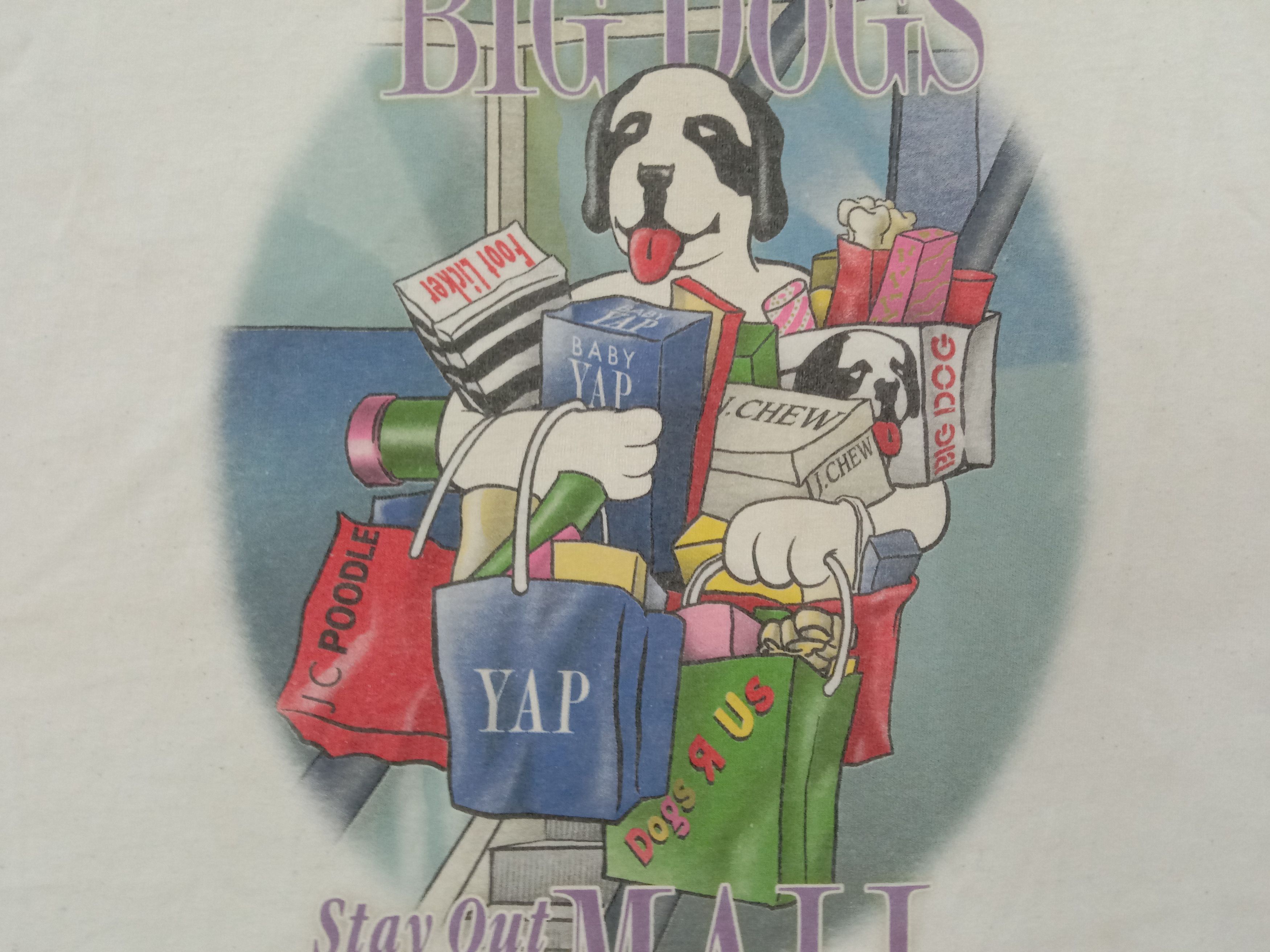Big Dogs Vintage 90s Big Dogs Tshirt Size US XXL / EU 58 / 5 - 4 Thumbnail