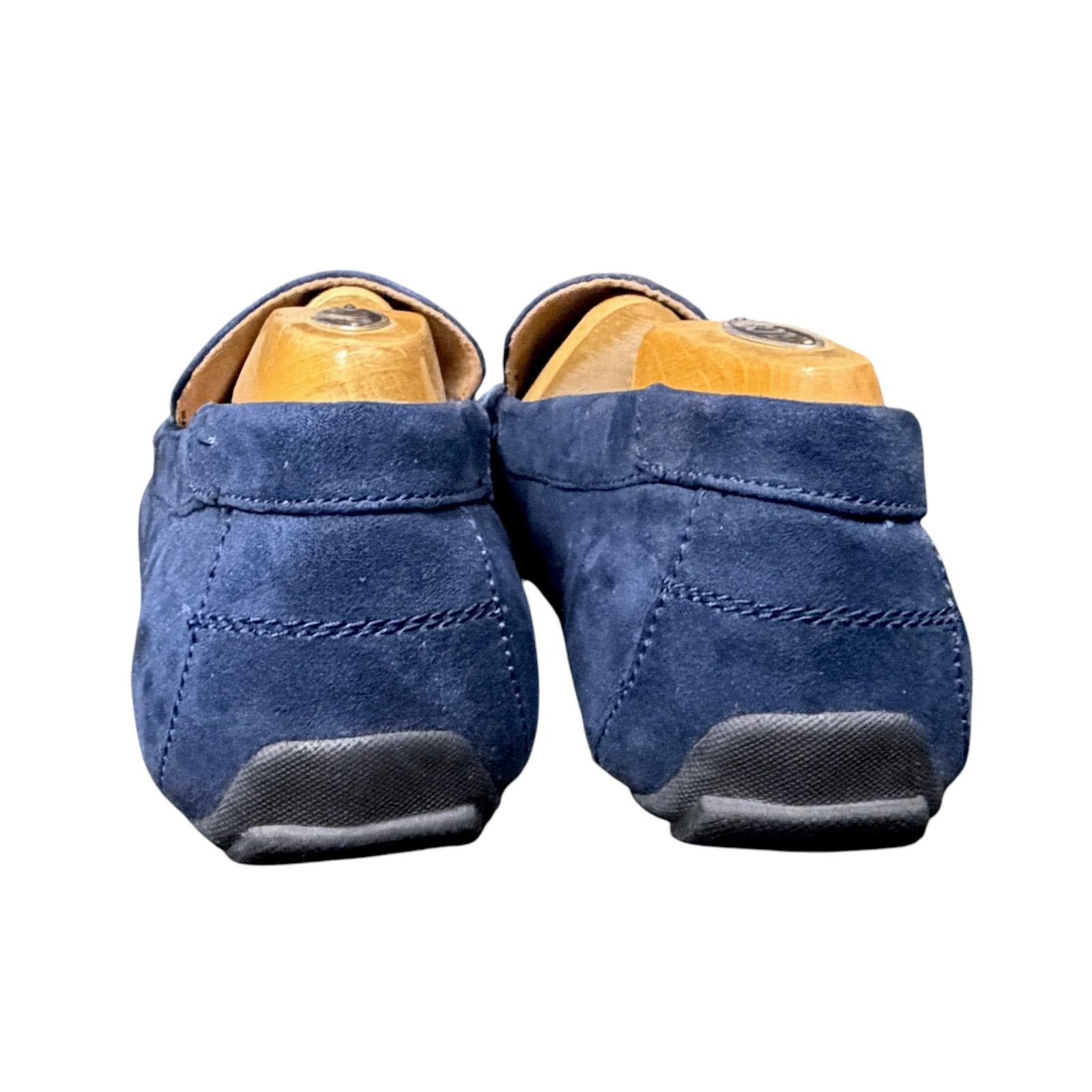 H&M H&M Faux Suede Slip-on Penny Loafer EU 41 8 8.5 Navy Blue Size US 8 / EU 41 - 5 Thumbnail