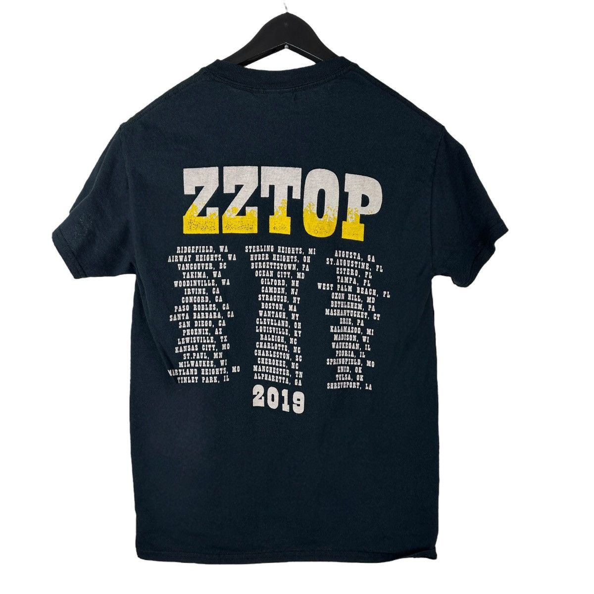 Band Tees Mens Y2K ZZ Top 2019 Rock Band Tour Shirt Size US S / EU 44-46 / 1 - 2 Thumbnail