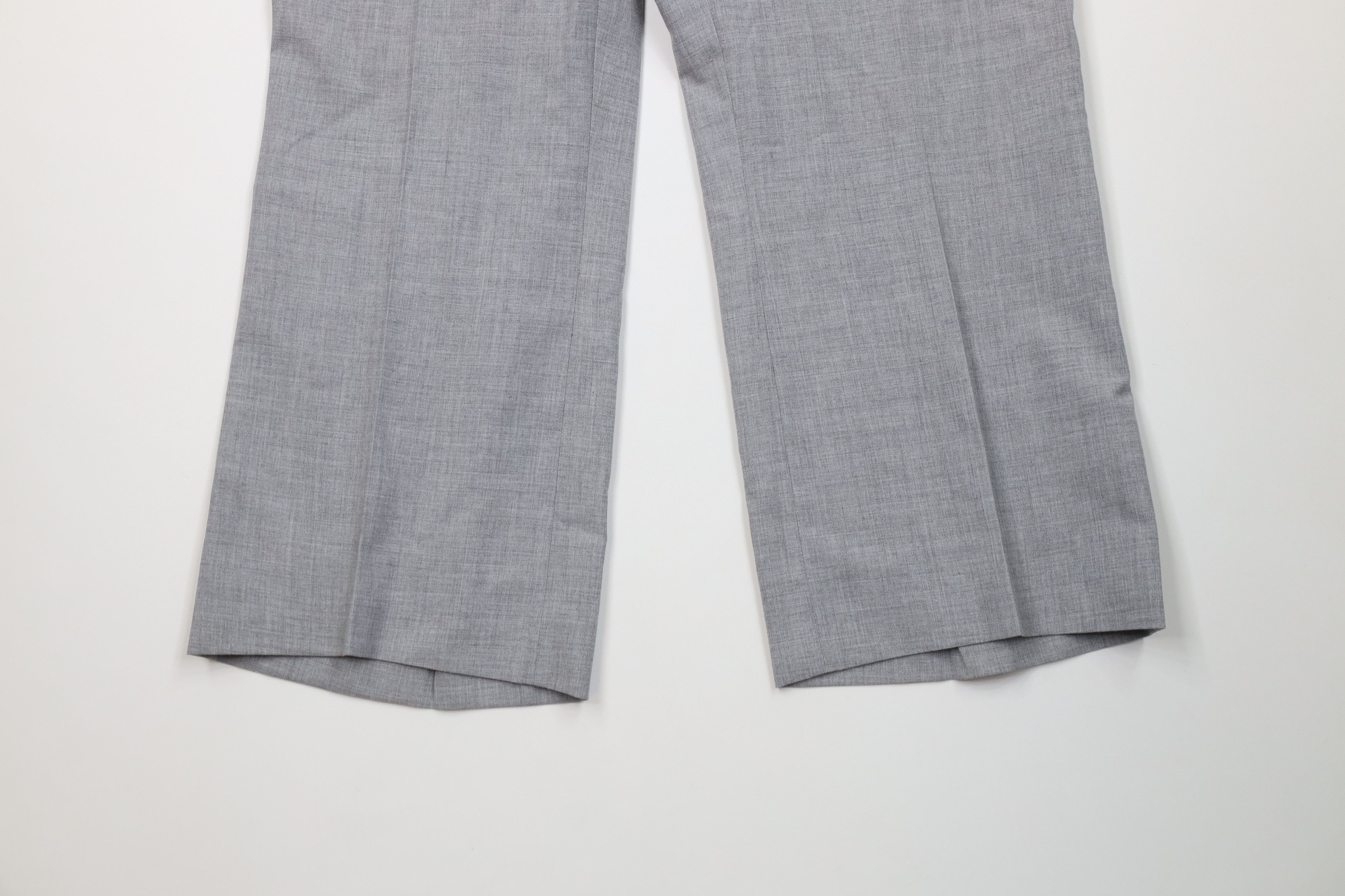 Vintage Vintage 70s Streetwear Chambray Bell Bottoms Pants Gray USA Size US 36 / EU 52 - 4 Thumbnail