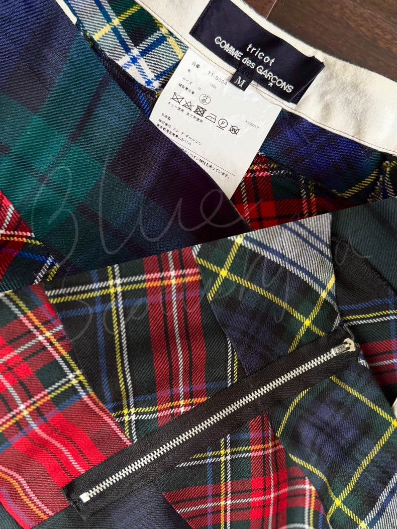 Comme des Garcons Comme des Garcons size M Multicolor plaid skirt Size 24" / US 00 / IT 34 - 7 Thumbnail