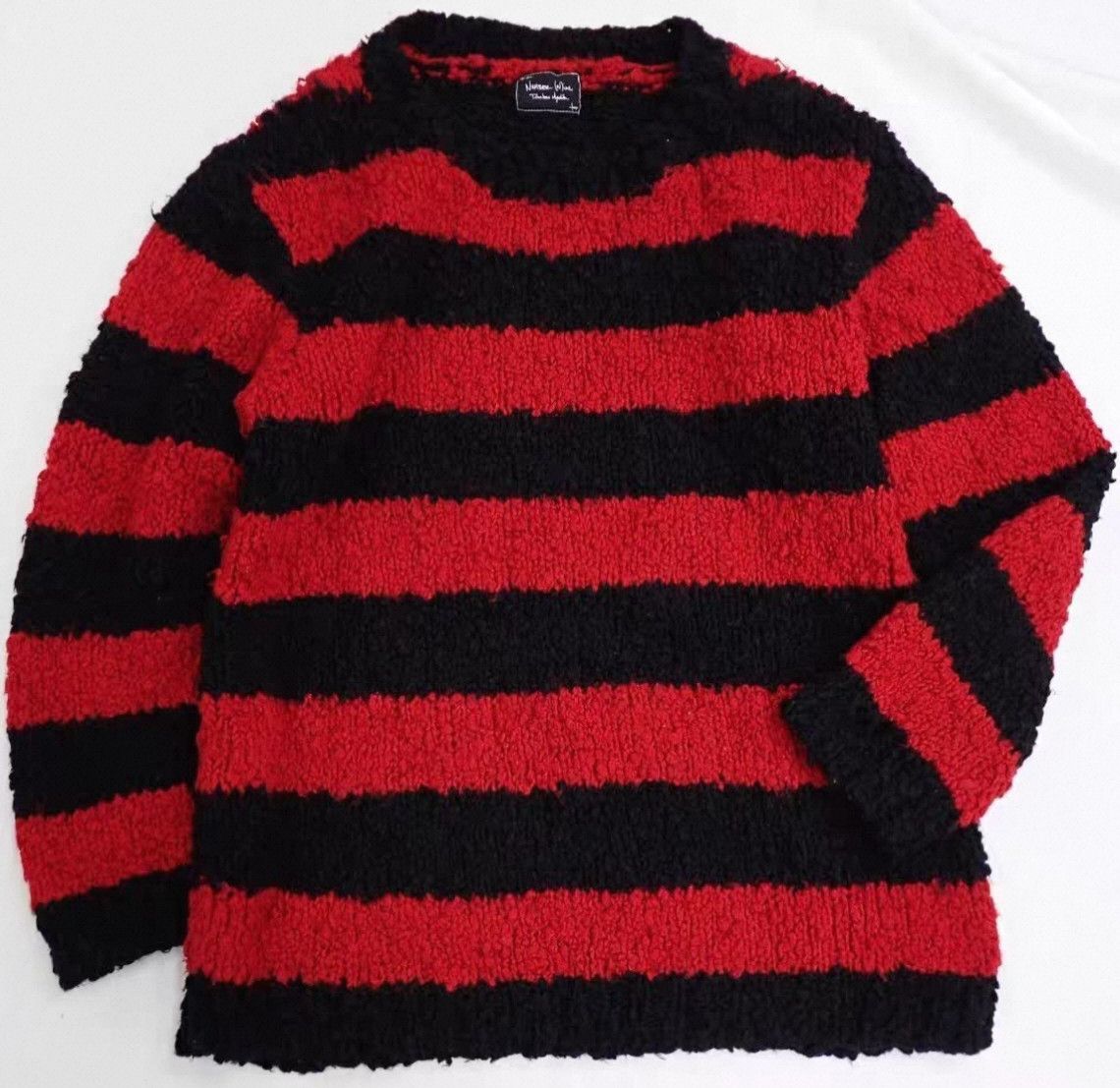 Number (N)ine Number (N)ine 2003AW 'Kurt Cobain' Red Black Sweater