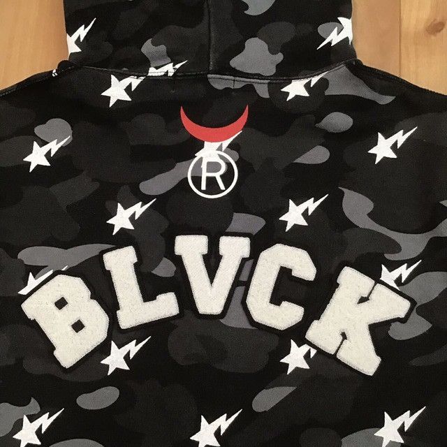 Bape × Black Scale BAPE × BLACK SCALE Shark full zip hoodie abathing ape Size US S / EU 44-46 / 1 - 6 Thumbnail