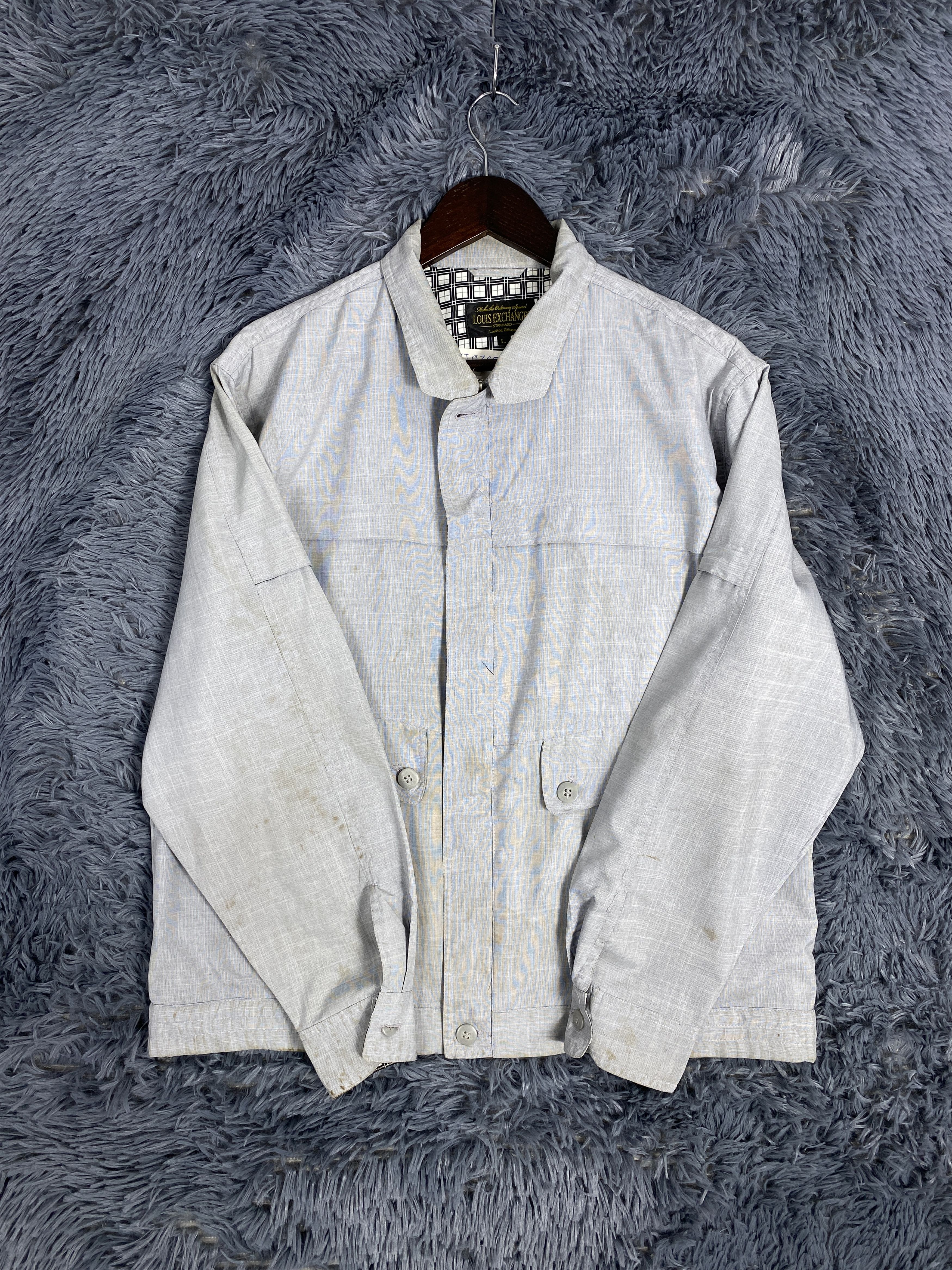 Japanese Brand Vintage Louis Exchanges Zip Up Multi Pocket Light Jacket Size US L / EU 52-54 / 3 - 3 Thumbnail