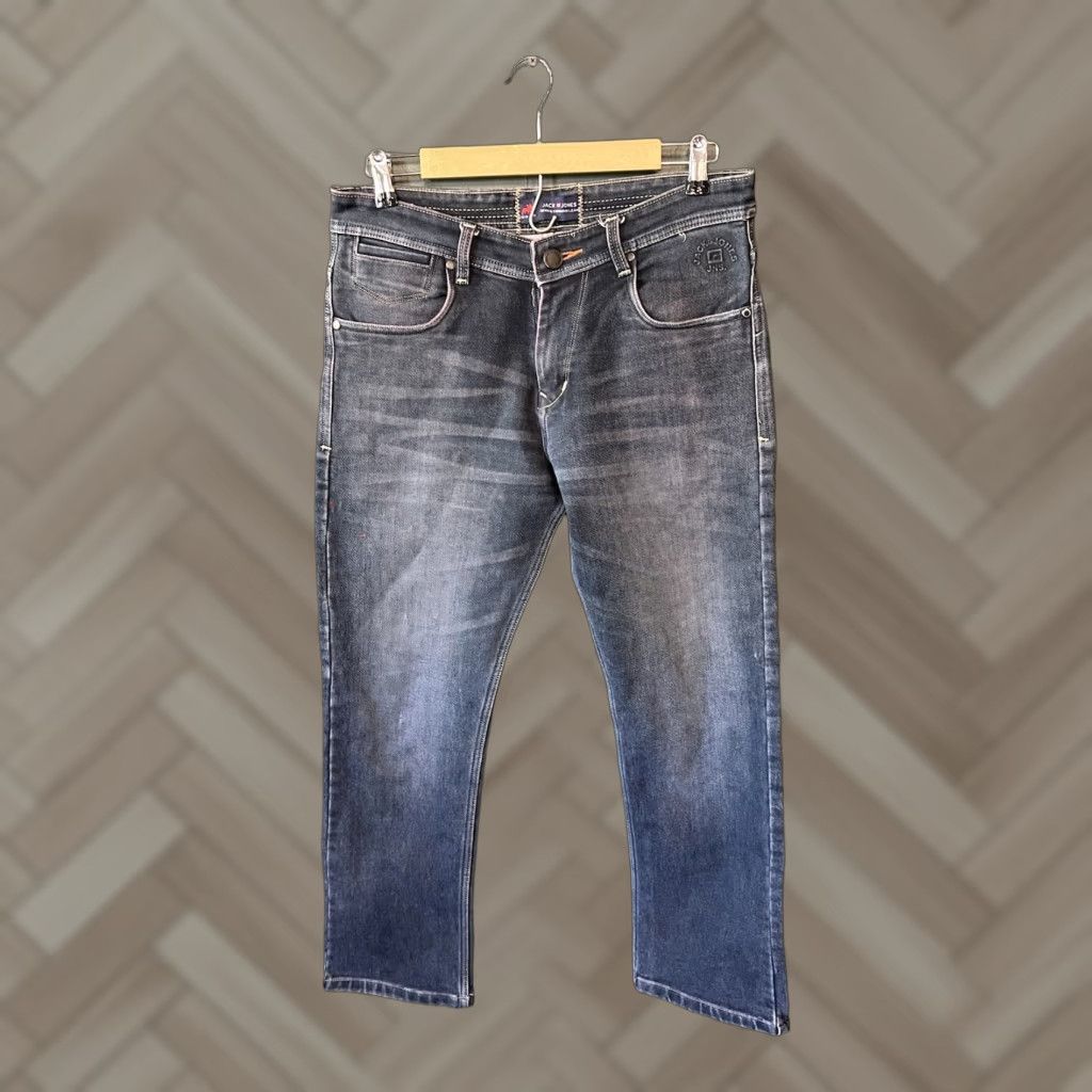 Denime Jack and Jones Jeans Men Denim Straight 32x27 Blue Regular 32 Inseam Jeans Mens Jeans Straight Size US 32 / EU 48 - 1 Thumbnail