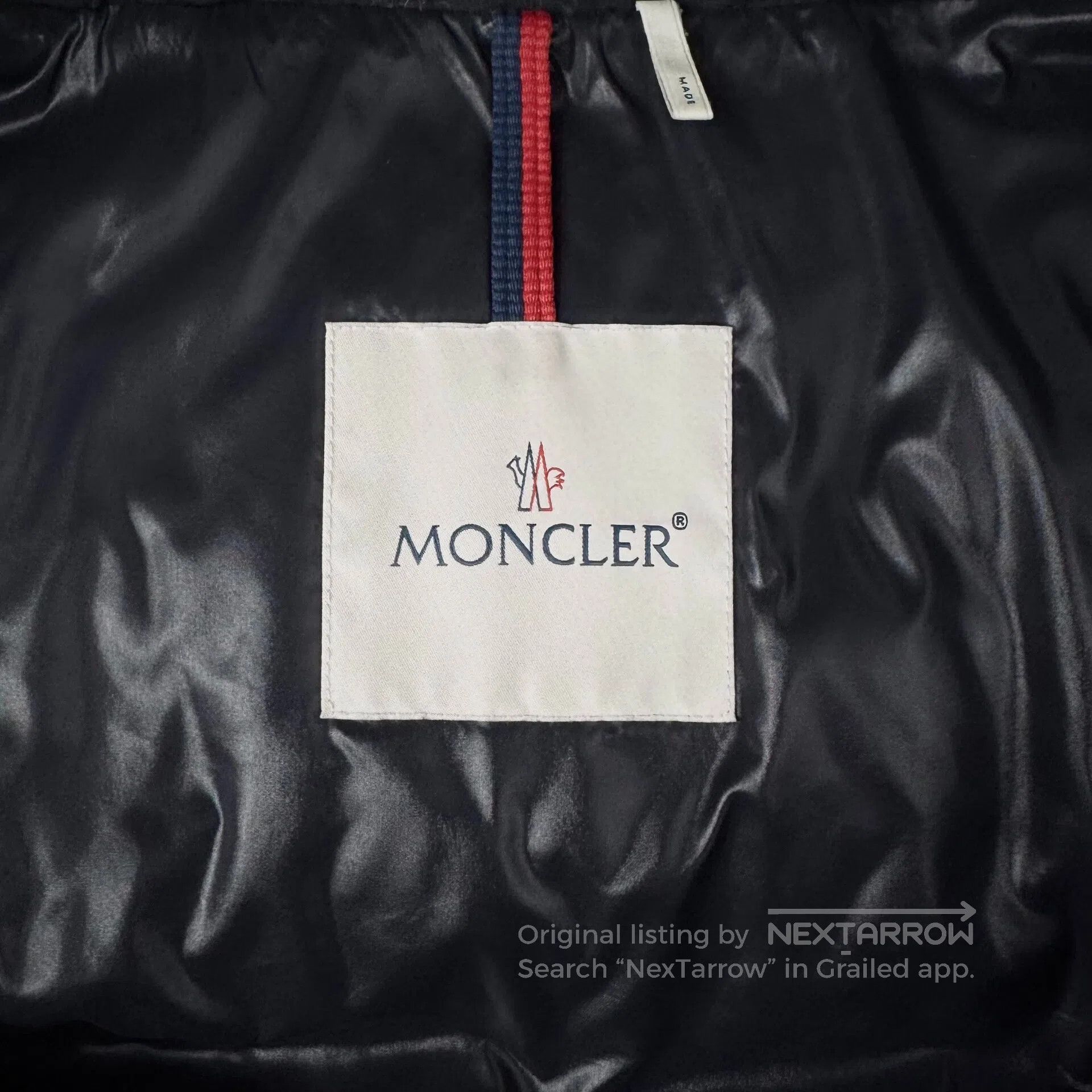 Moncler Moncler Dark blue quilted, shiny waterproof zip-up hoodie Size US XXL / EU 58 / 5 - 3 Thumbnail
