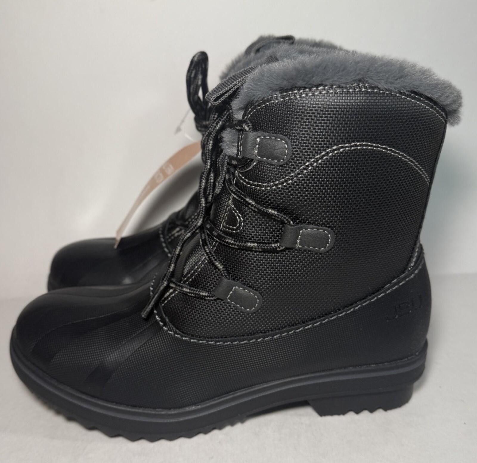 Other JBU Brisky Women Lace Up Casual Water Resistant Boots Black Size US 6.5 / IT 36.5 - 1 Thumbnail
