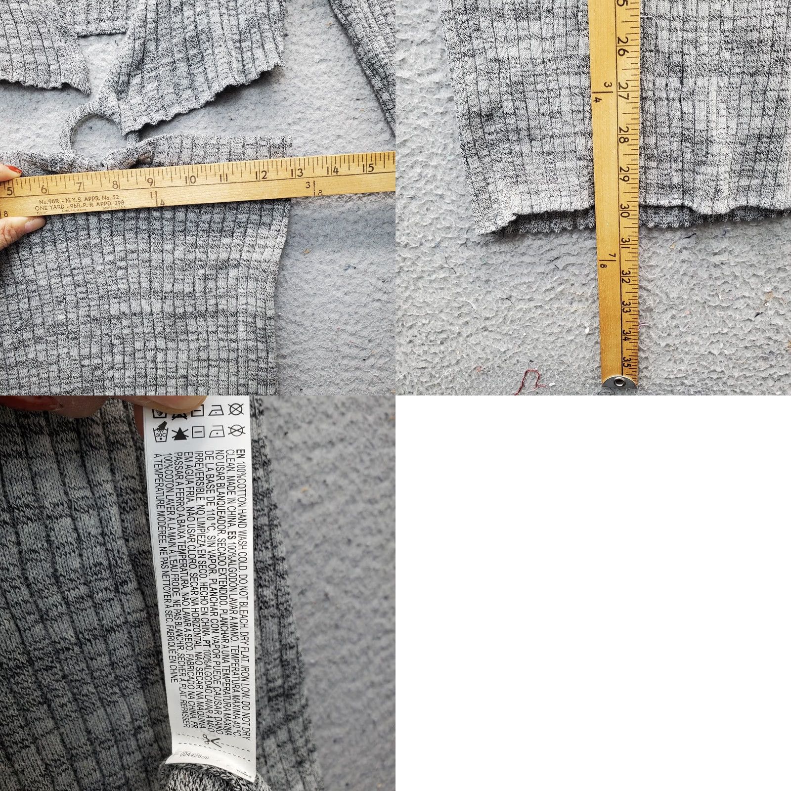 Forever 21 Forever 21 Dress Womens M Gray Heather Knit Side Cut Out O Ring Detailed Dress Size M / US 6-8 / IT 42-44 - 8 Thumbnail