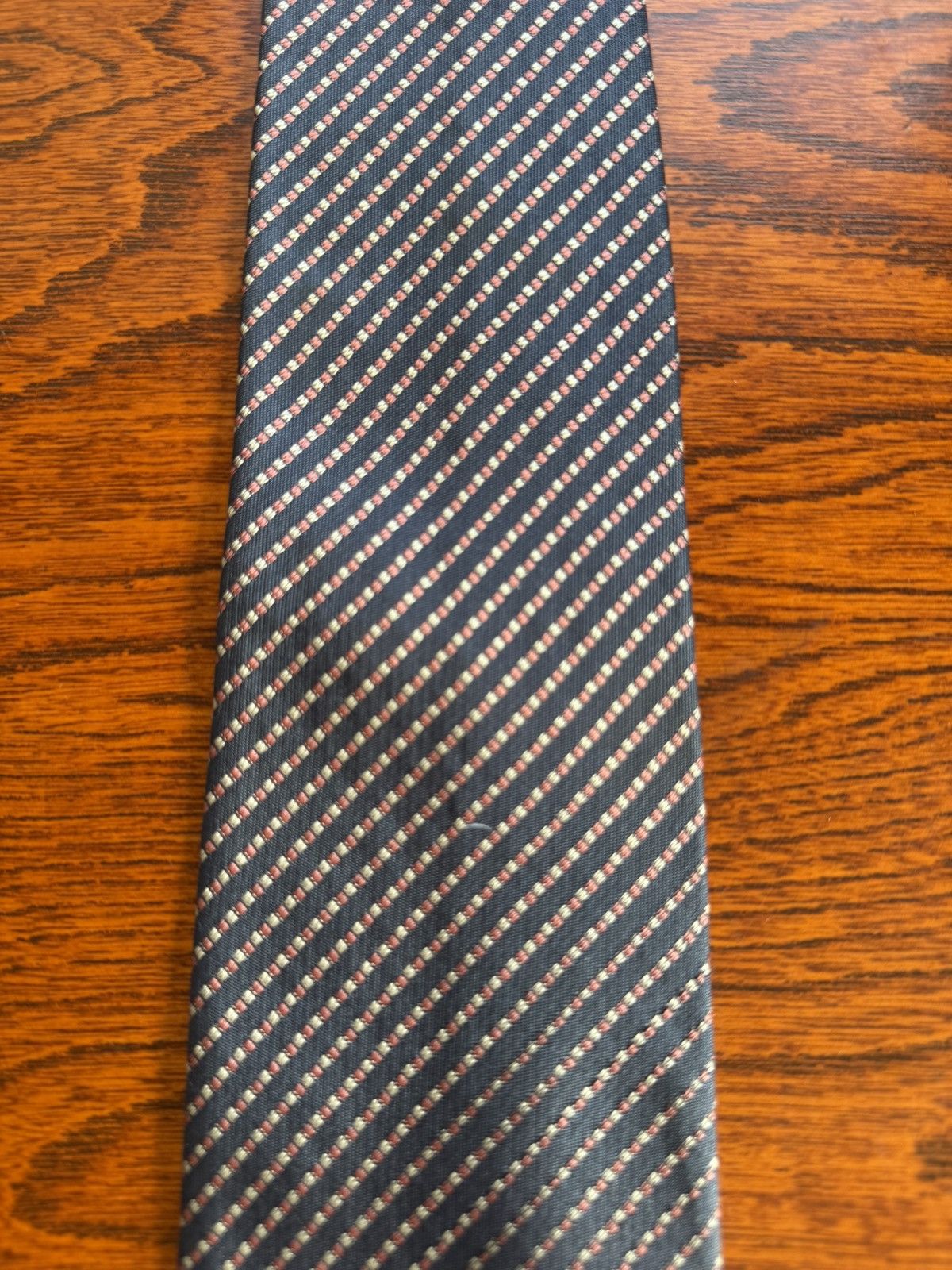 Other KIMIJIMA Tokyo Paris Silk Tie Navy Diagonal Stripe Size ONE SIZE - 2 Thumbnail