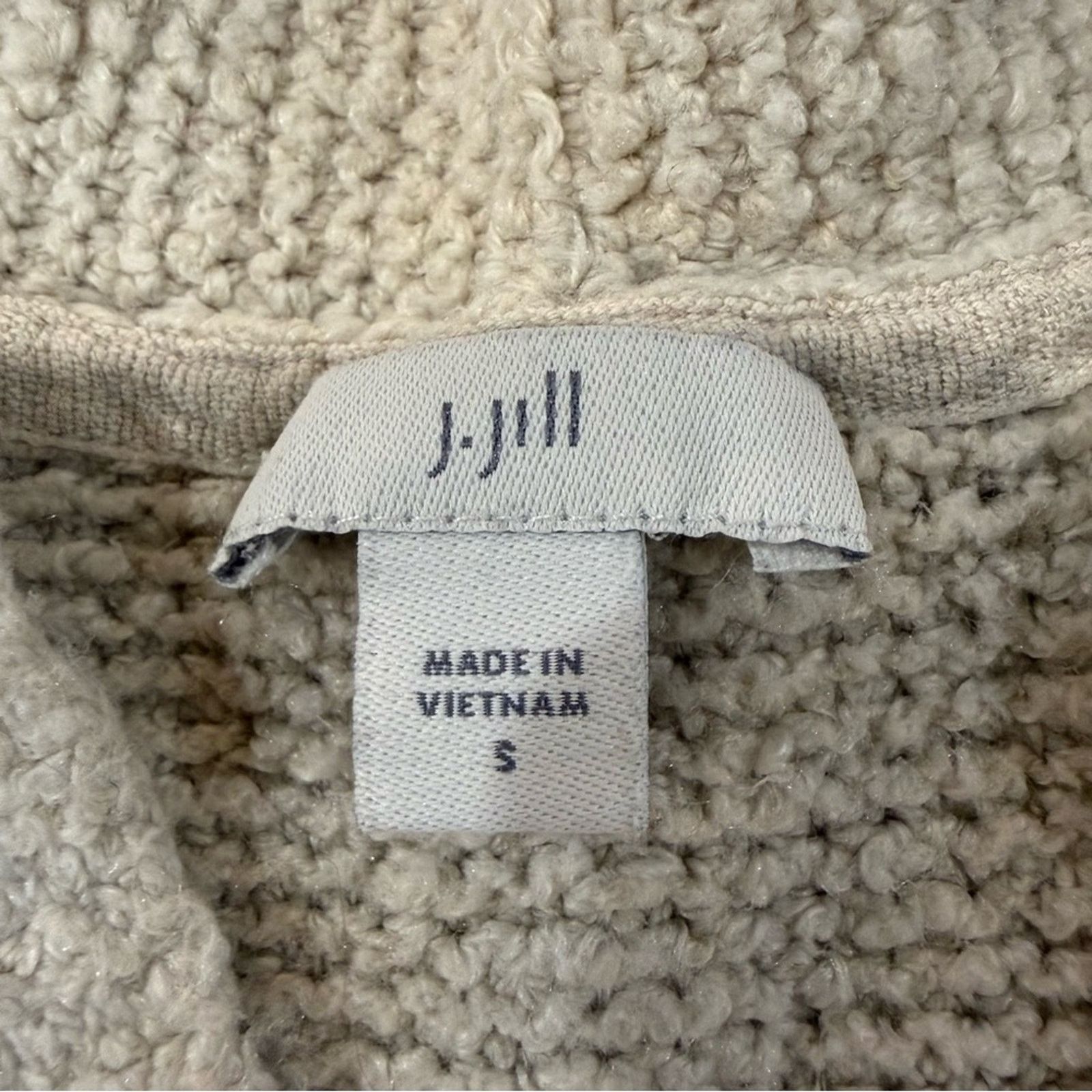 J. Jill J. Jill Textured VNeck Cotton Blend Cozy Sweater Women Small Size S / US 4 / IT 40 - 4 Thumbnail