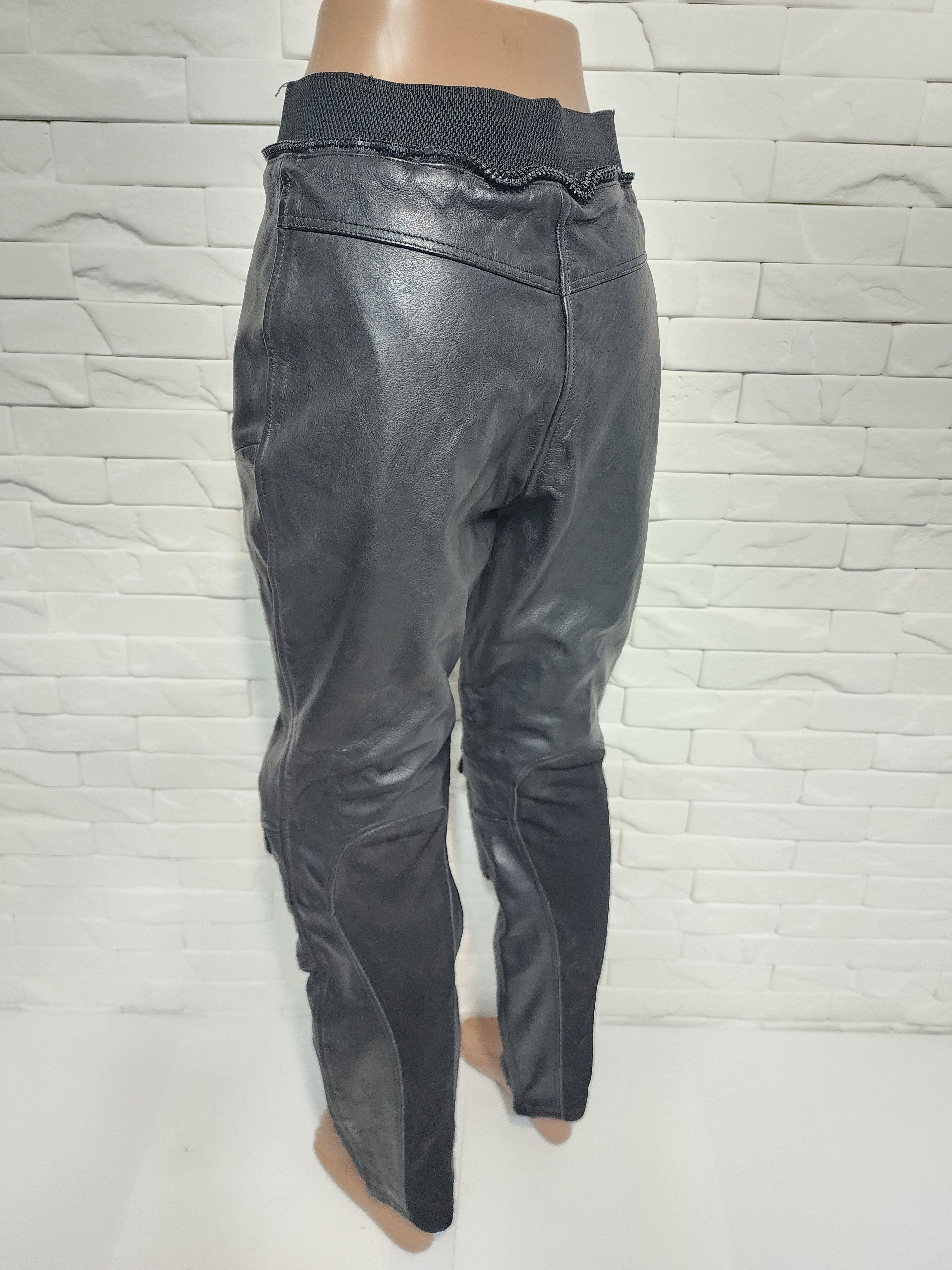 Genuine Leather Black Leather Biker Pants: Women's Ride Style Size 27" / US 4 / IT 40 - 7 Thumbnail