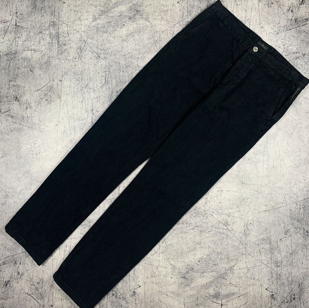 John Richmond Men’s Designer John Richmond Black Straight Jeans Size 35 Size US 35 - 1 Thumbnail