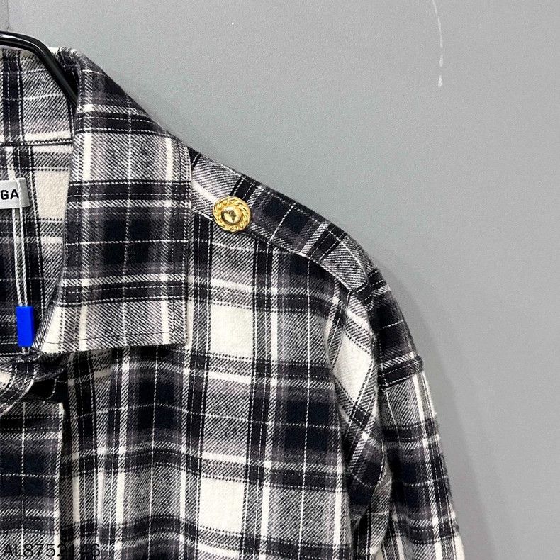 Balenciaga Balenciaga size 36 Classic Plaid Shirt 2501-Nextarrow Size US M / EU 48-50 / 2 - 6 Thumbnail