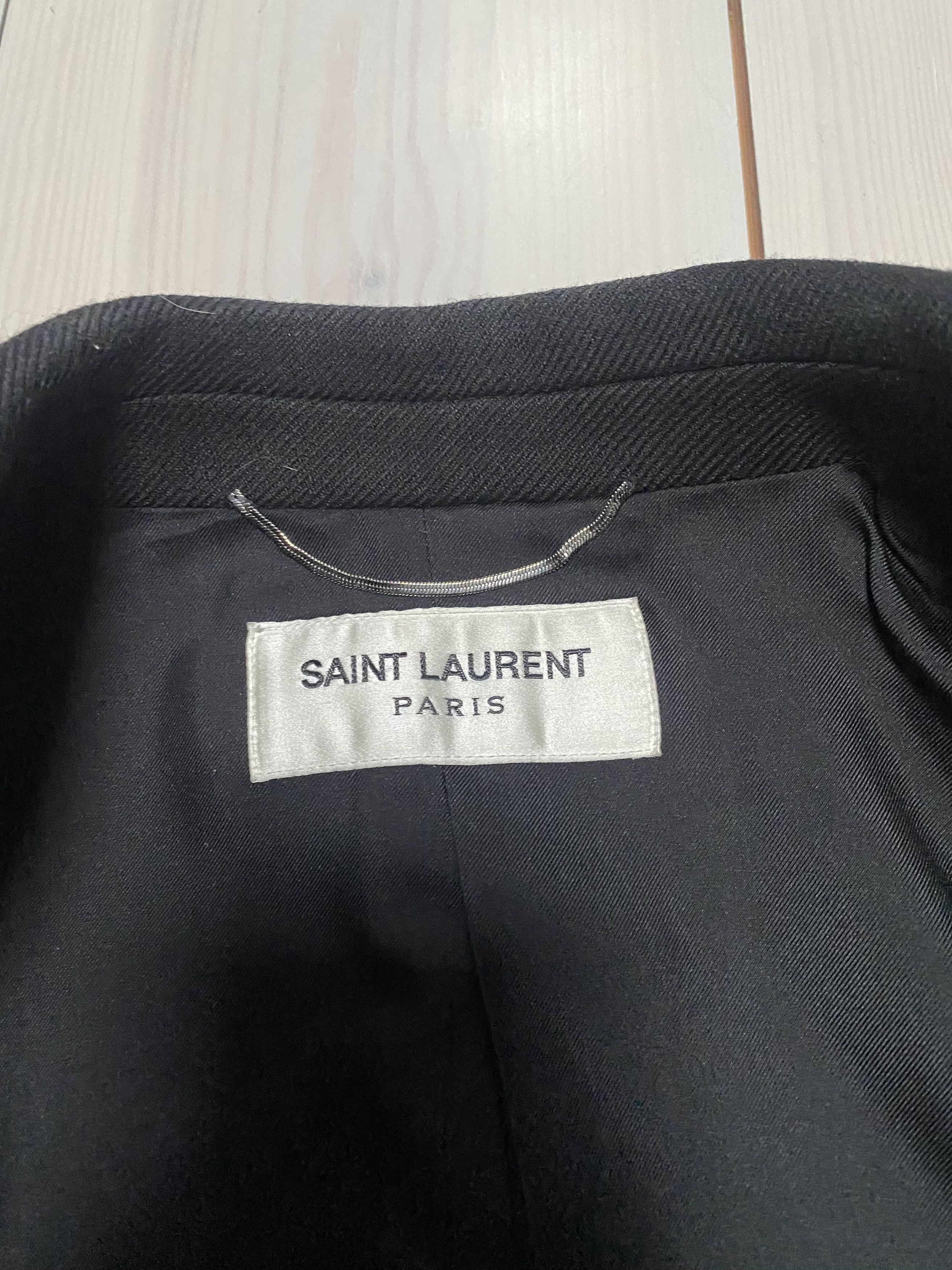 Saint Laurent Paris Saint Laurent Paris Double Breated Military Coat Size US S / EU 44-46 / 1 - 7 Thumbnail