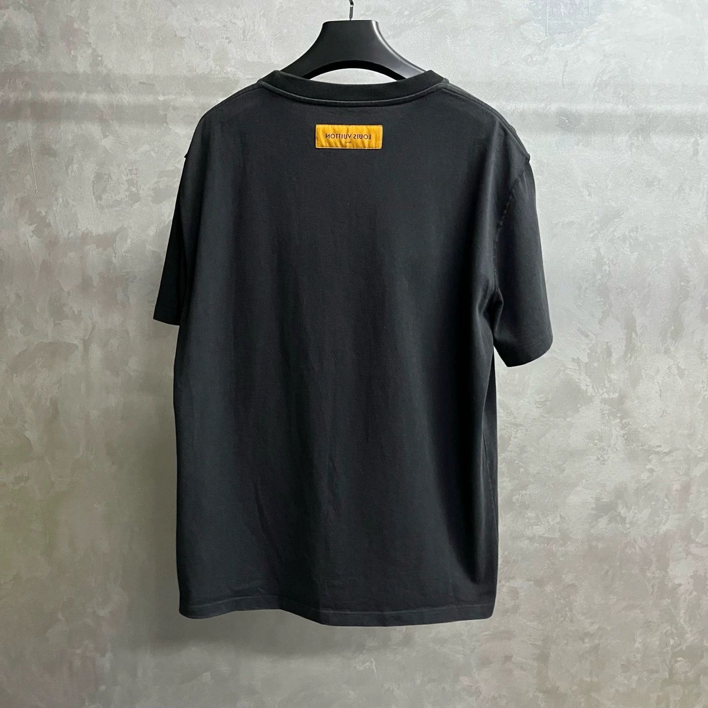 Louis Vuitton Louis Vuitton Black Logo Embroidered T-Shirt Size US XXL / EU 58 / 5 - 5 Thumbnail