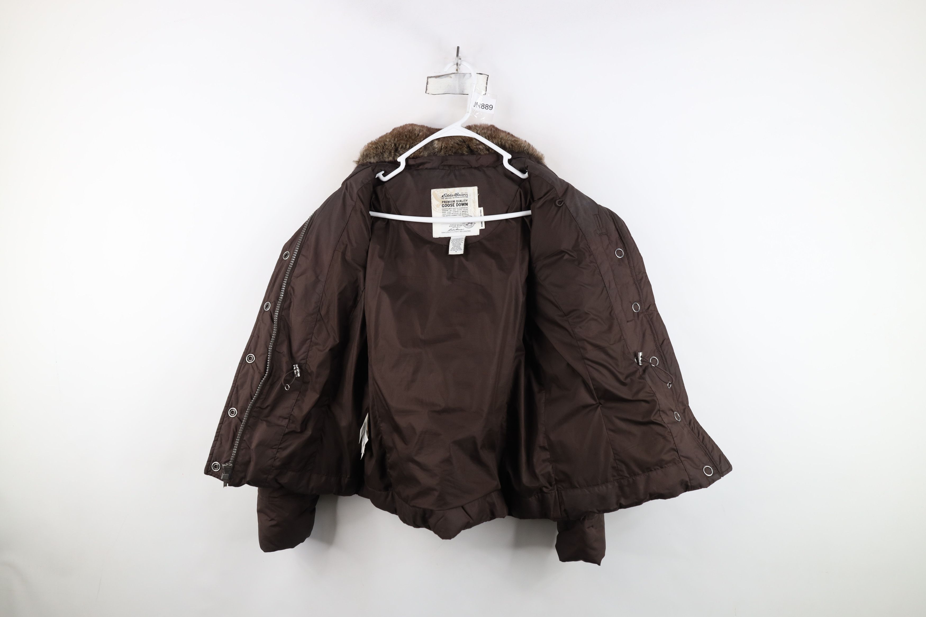 Eddie Bauer Vintage Y2K Eddie Bauer Goose Down Puffer Jacket Brown Size S / US 4 / IT 40 - 10 Thumbnail
