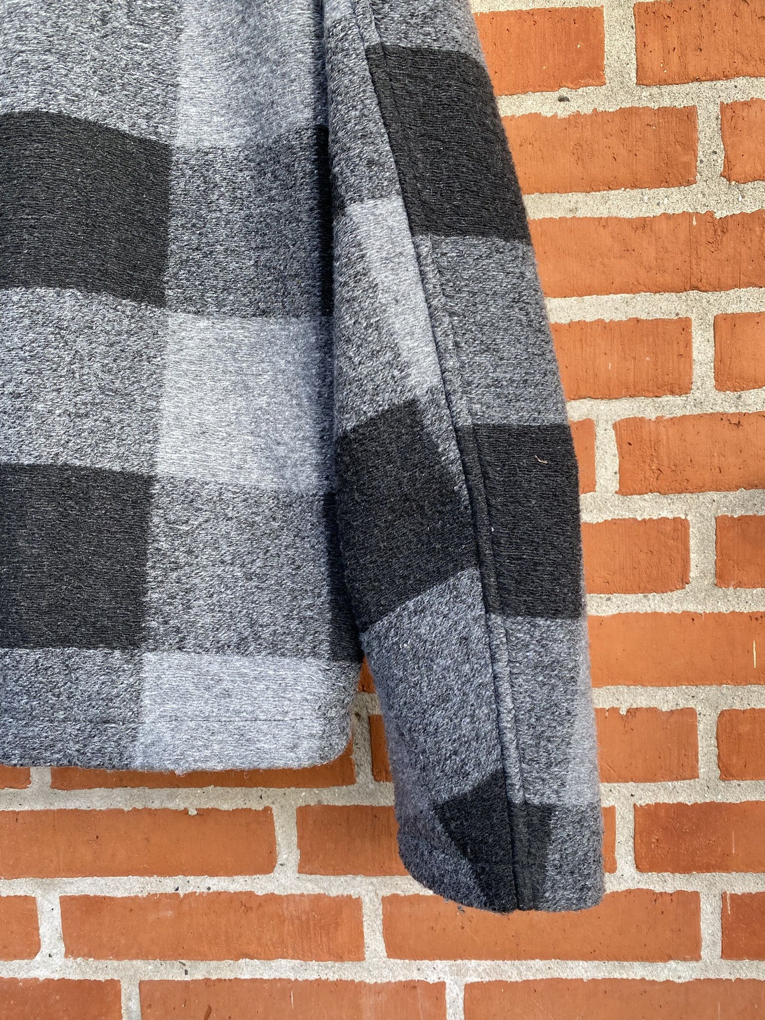 Acne Studios $810 - 50/L - Zip Boxy Jacket - Black/Grey Check Size US L / EU 52-54 / 3 - 21 Thumbnail