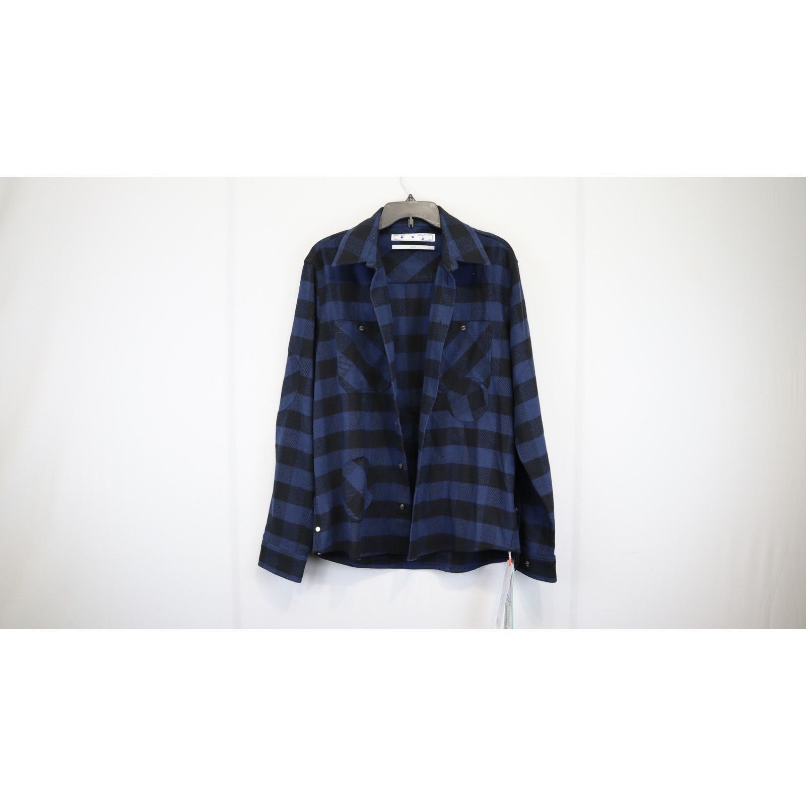 Off-White o1rshd1 Special Flannel Shirt in Black/Blue Size US M / EU 48-50 / 2 - 1 Thumbnail