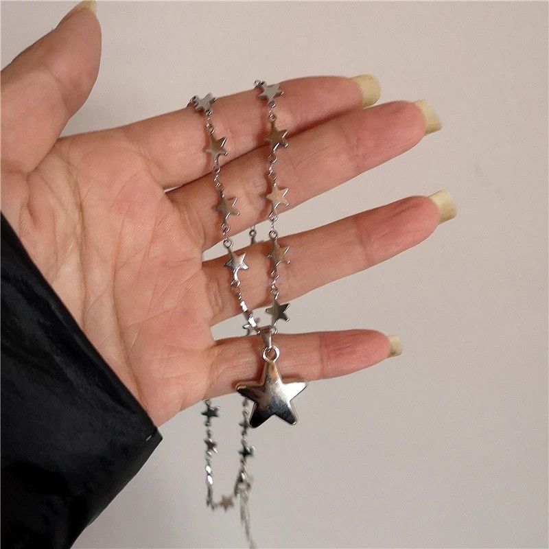 Jewelry Aesthetic Star Pendant Necklace Size ONE SIZE - 2 Thumbnail