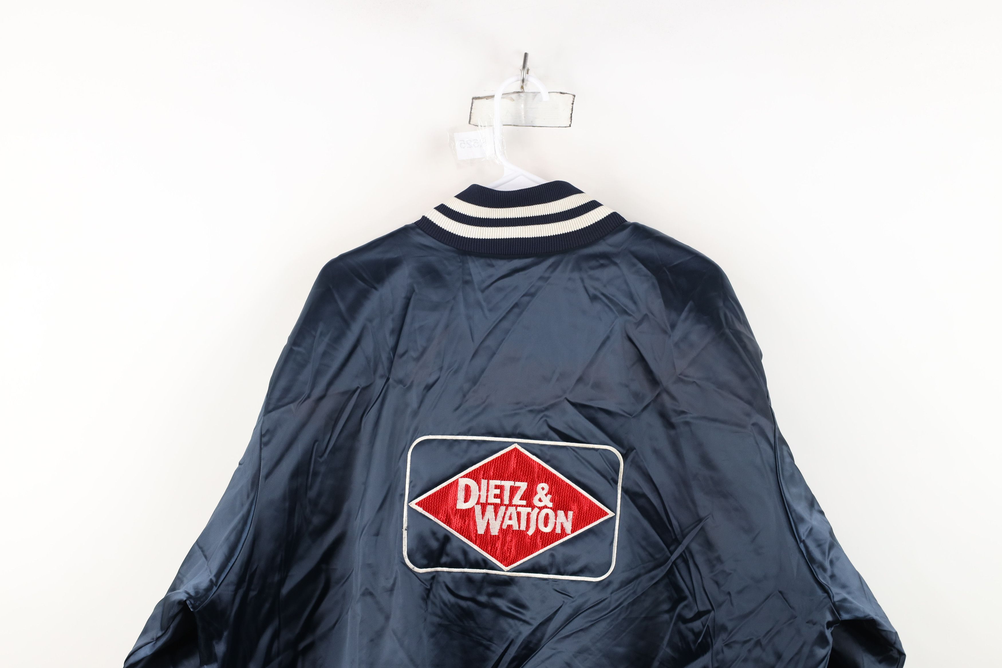 Vintage Vintage 80s 90s Watson Meats Quilted Satin Bomber Jacket USA Size US XXL / EU 58 / 5 - 16 Thumbnail