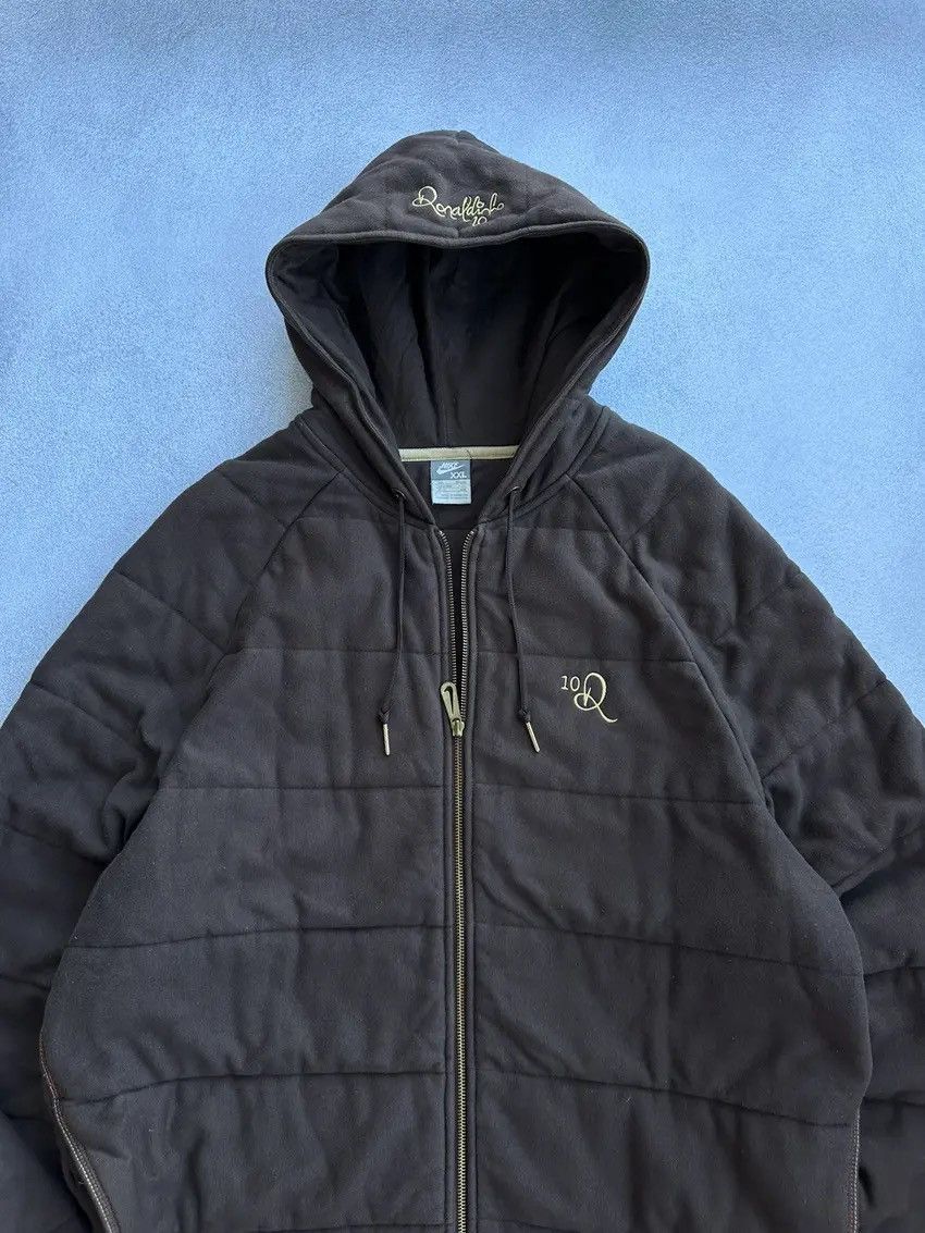 Nike × Vintage Vintage Nike Ronaldinho 10 Rare Brown Heavy Jacket Size US XXL / EU 58 / 5 - 4 Thumbnail