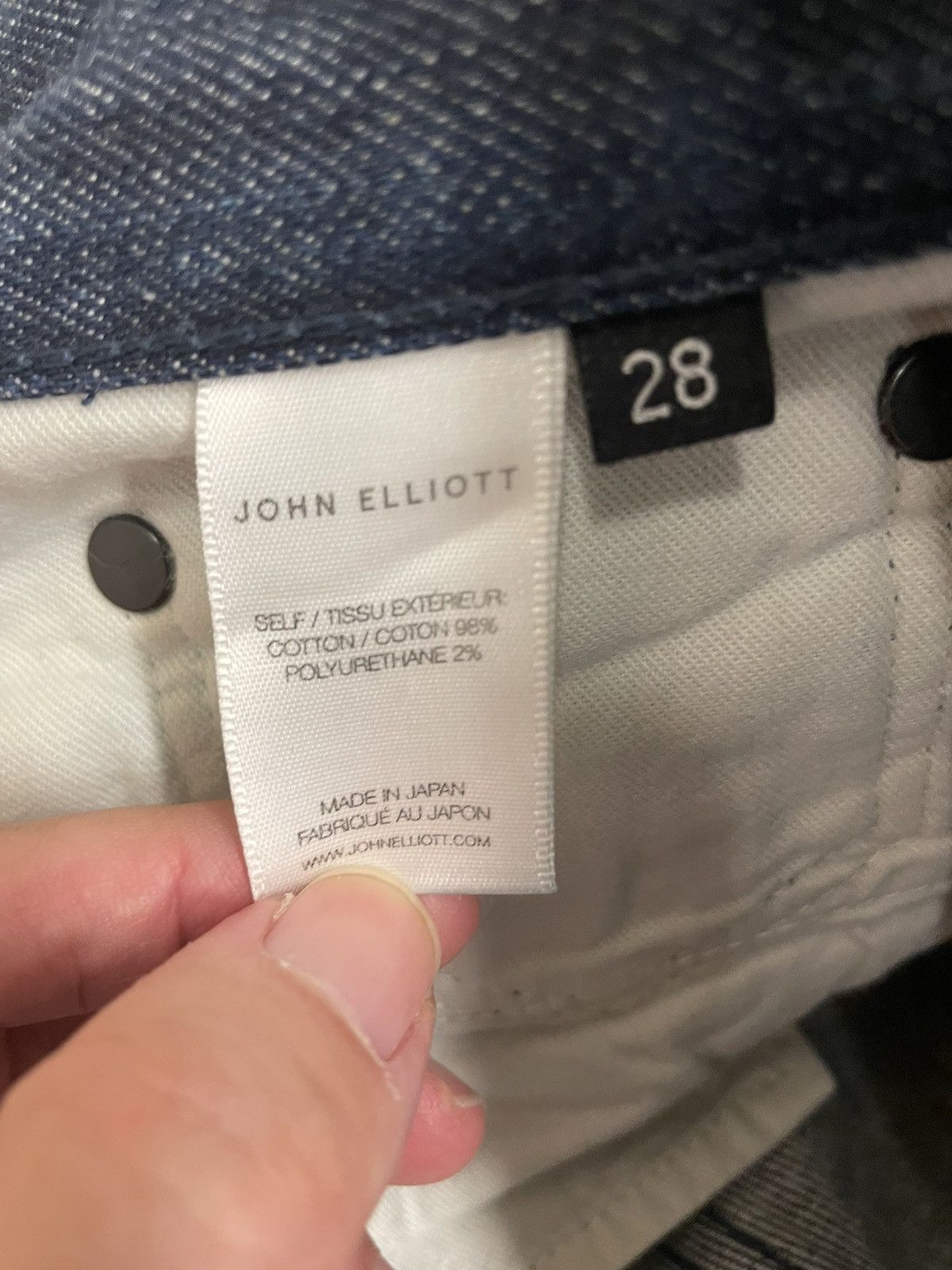 John Elliott John Elliott Dark Blue Skinny Jeans Size US 28 / EU 44 - 4 Thumbnail