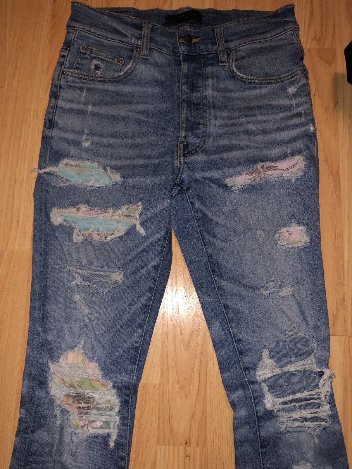 Amiri Amiri Hawaiian Patch Jeans - Size 30 Size US 30 / EU 46 - 3 Thumbnail