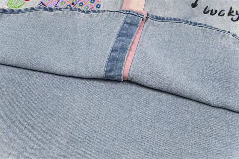 Japanese Brand Washed Printed Summer Hawaiian Vintage Denim Shirt Blouse Size US L / EU 52-54 / 3 - 8 Thumbnail