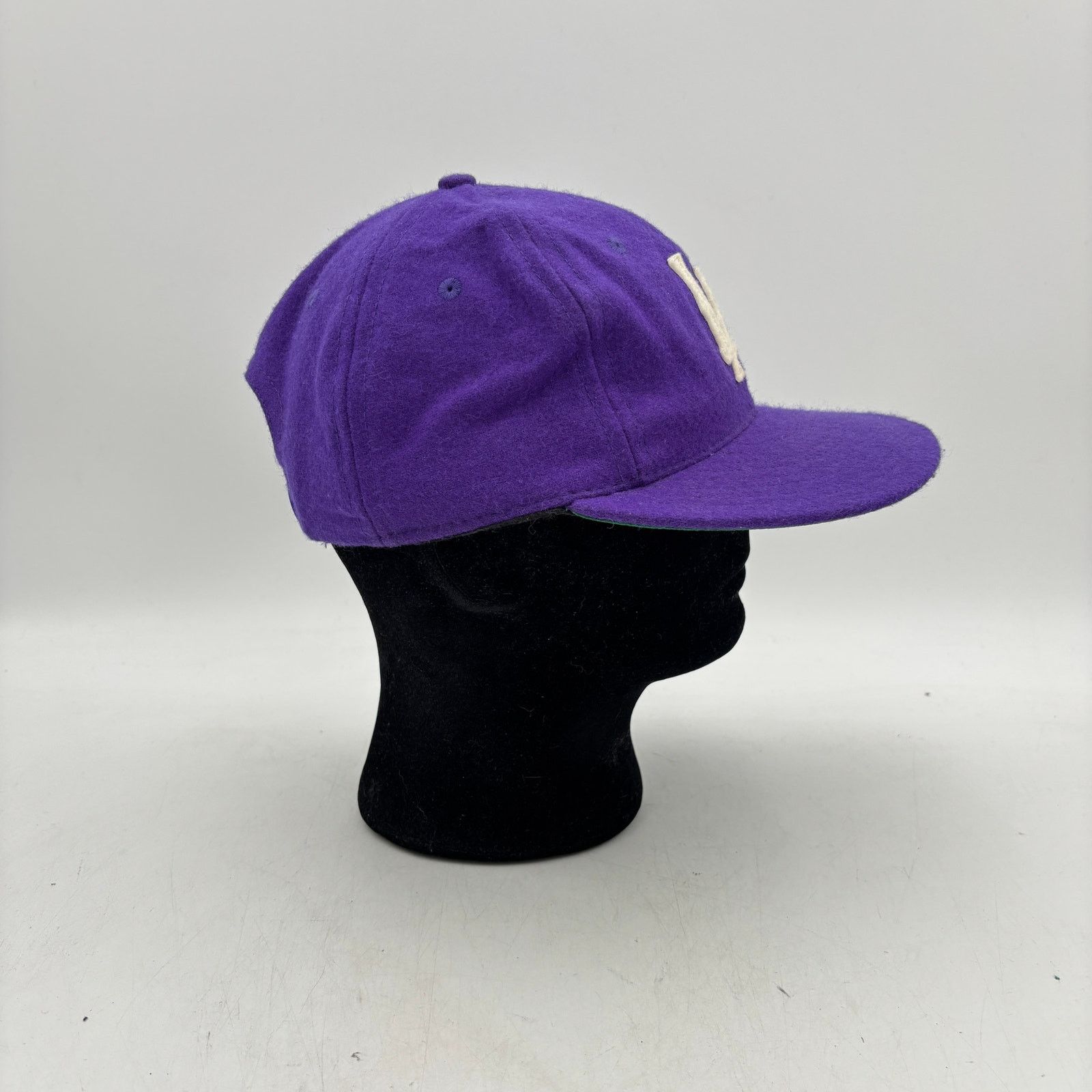 Ebbets Field Flannels × Vintage Vintage Ebbets Field Flannels LA Dodgers LA Wool Purple Hat Size ONE SIZE - 3 Thumbnail