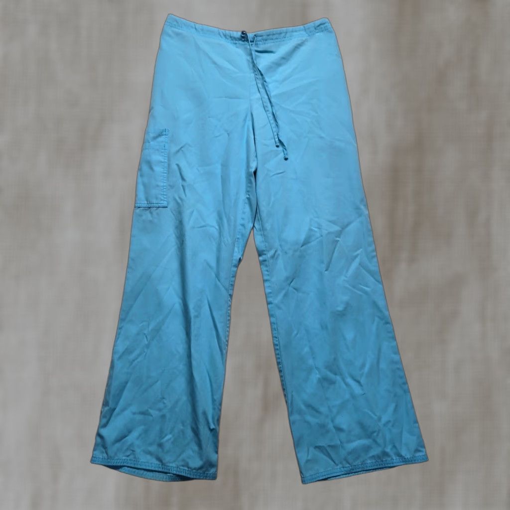 Vintage VINTAGE SB Scrubs Womens Medical Uniform Pants Long Elastic Drawstring Pocket Medium Blue Women Size 32" / US 10 / IT 46 - 1 Thumbnail