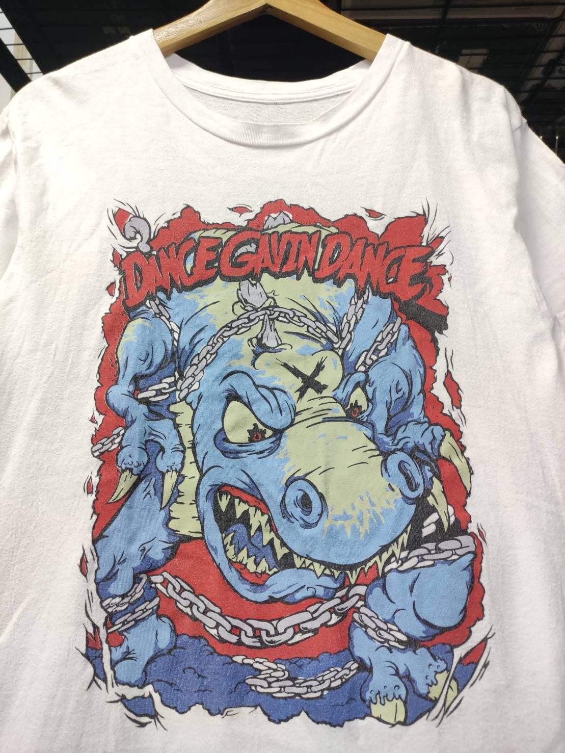 Band Tees Vtg 00's Dance Gavin Dance Band " Dinosaur " T-Shirt Size US M / EU 48-50 / 2 - 1 Thumbnail