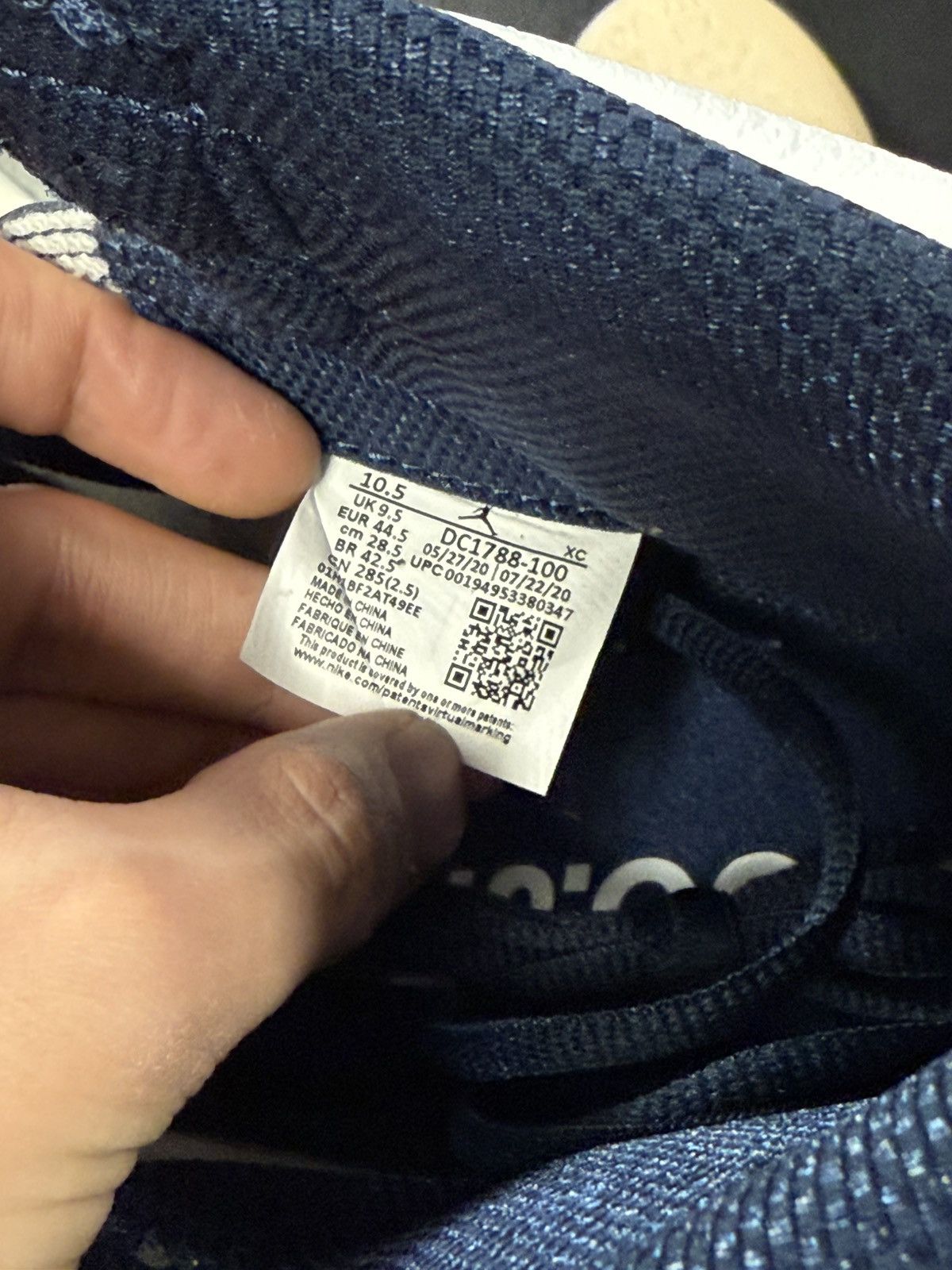 Jordan Brand × Nike Jordan 1 CO JP Midnight Navy Blue Size 10.5 (NEW) Size US 10.5 / EU 43-44 - 9 Thumbnail
