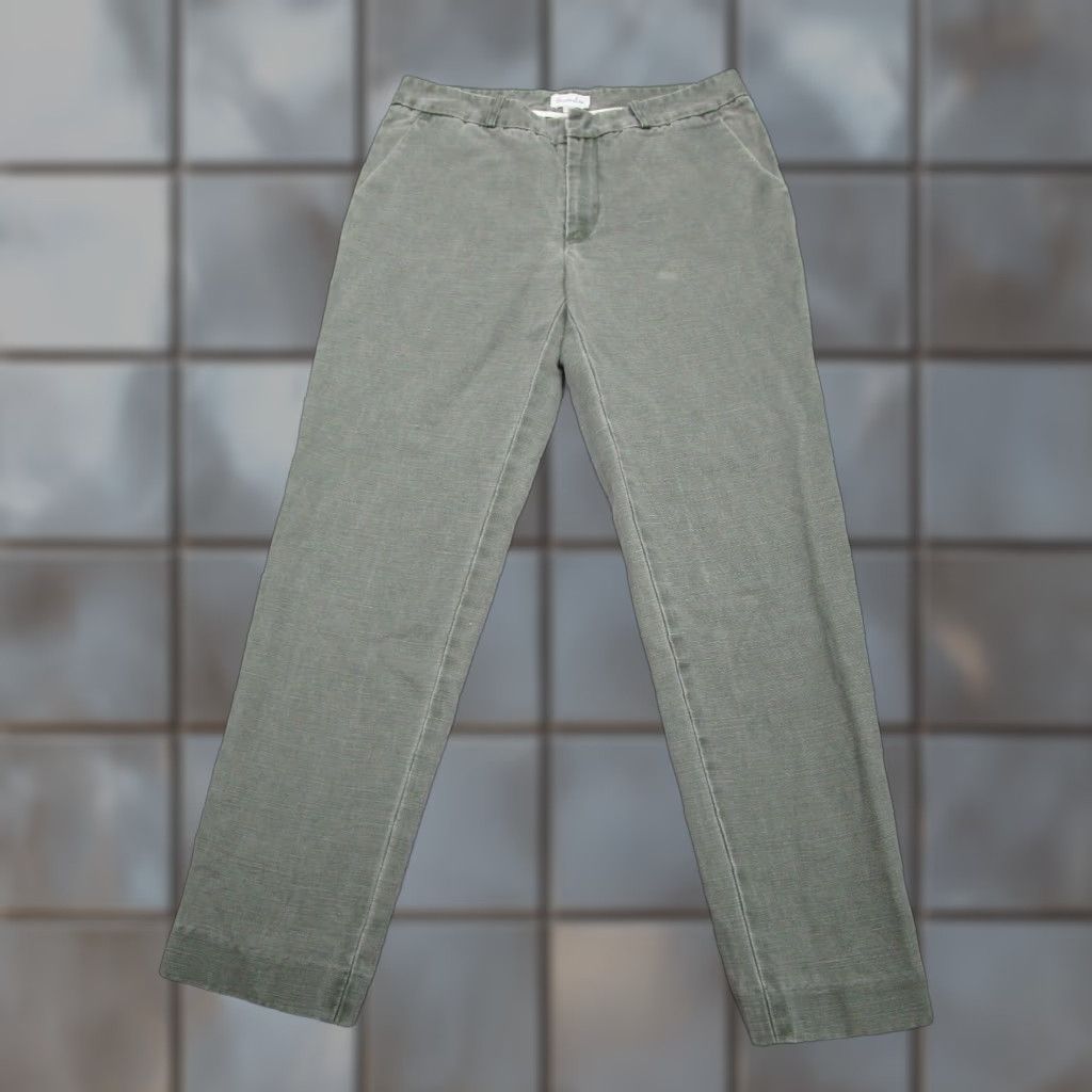 Steven Alan Steven Alan Pants Womens 6 Green Linen Canvas Military Army Grunge Gorpcore Boho Size 28" / US 6 / IT 42 - 1 Thumbnail