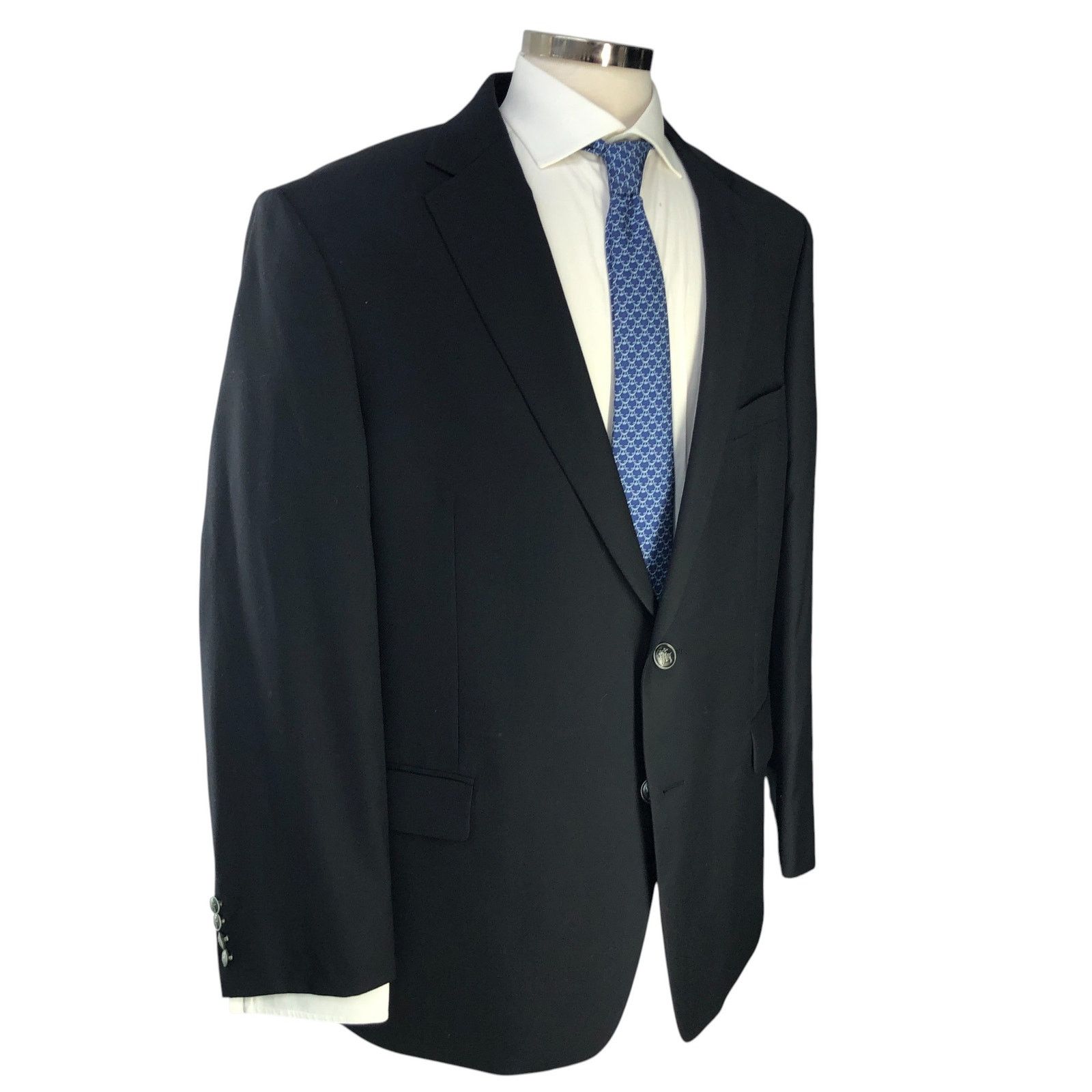Hart Schaffner Marx Hart Schaffner Marx HSM Size 50R Blazer Blue Metal Buttons Size 50R - 12 Thumbnail