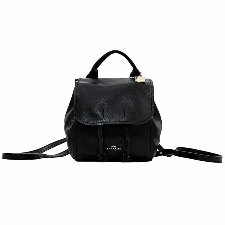 Coach COACH Backpack Black Leather Size ONE SIZE - 1 Thumbnail