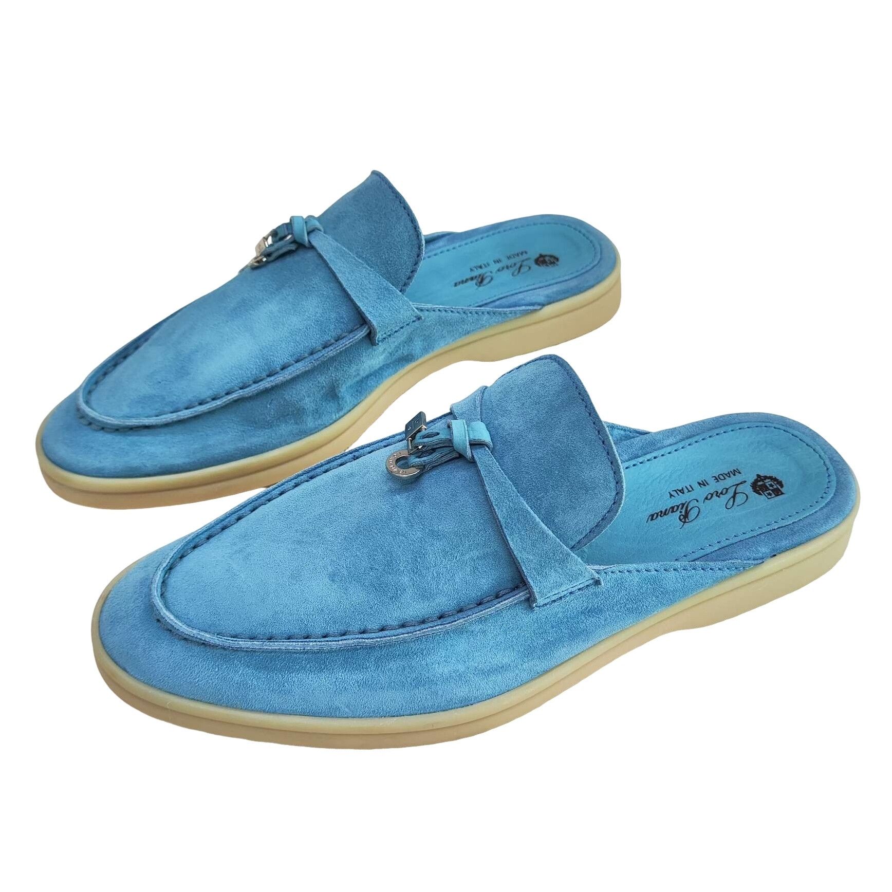 Loro Piana Loro Piana Suede Summer Walk Slip Ons Size 36.5 Size US 6.5 / IT 36.5 - 1 Thumbnail