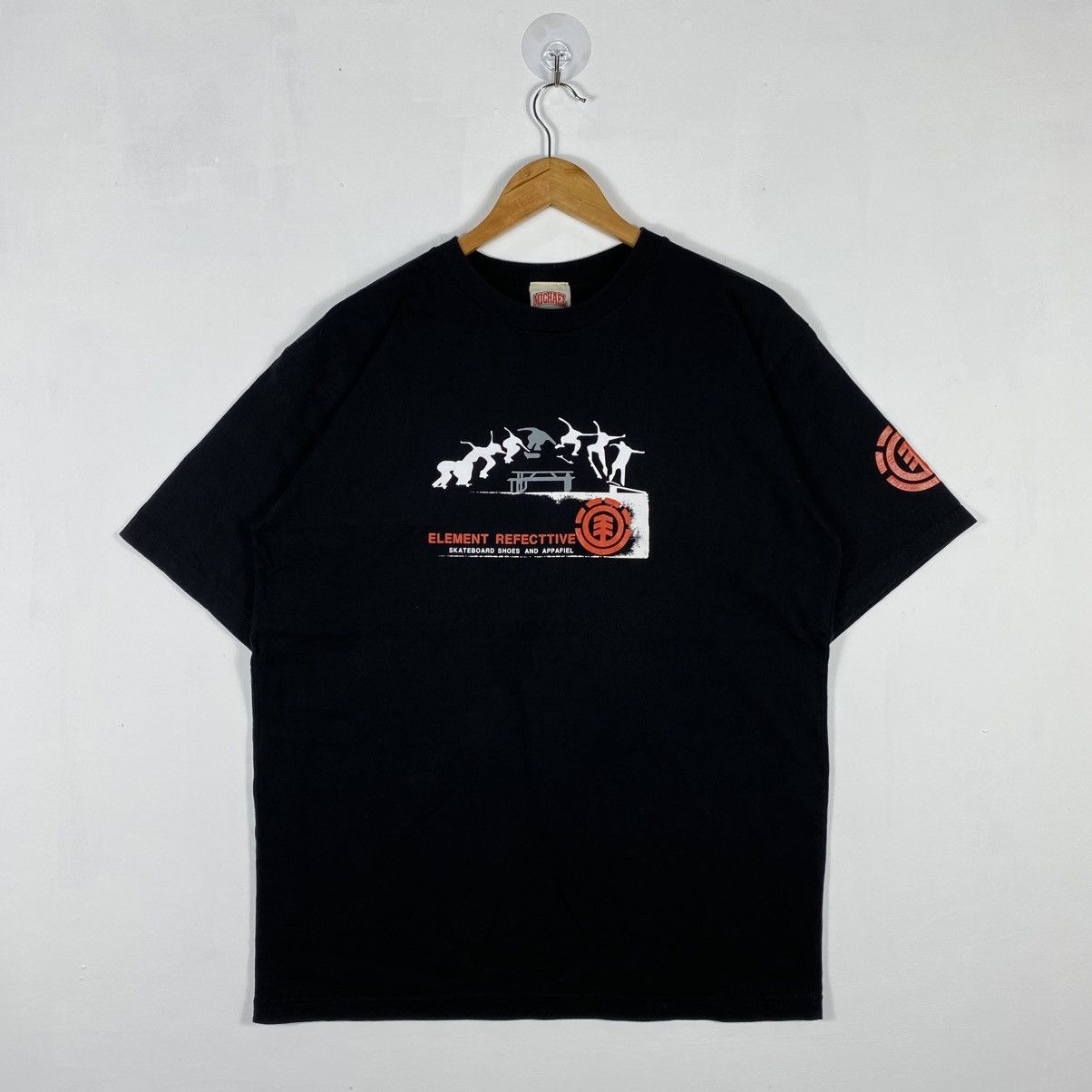 Element Vintage 90's ELEMENT Refecttive Skateboard Shoes And Apparel Size US XL / EU 56 / 4 - 2 Thumbnail