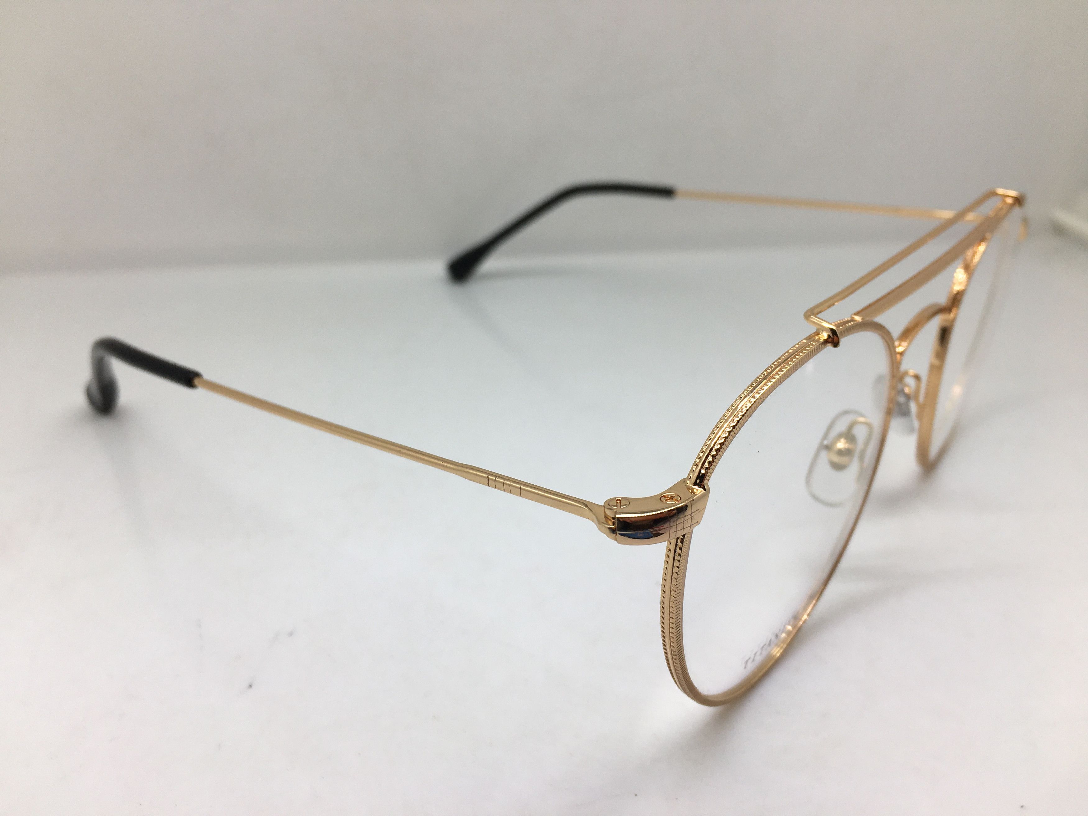 Other Gold Titanium Round Eyeglasses Frame GREAT GATSBY Size ONE SIZE - 2 Thumbnail