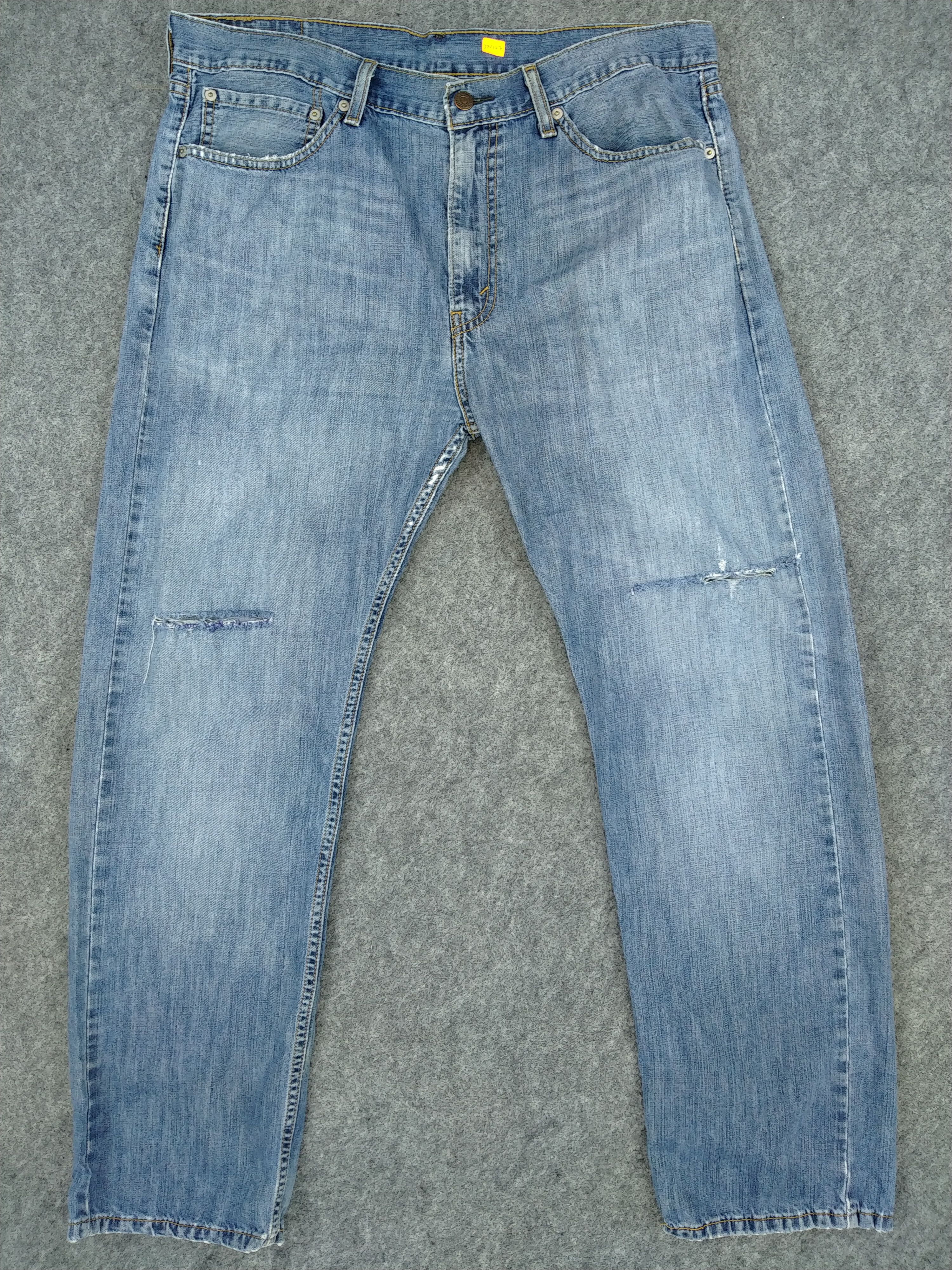 Levi's Blue Levi's 505 Distressed Denim 37 x 30 -JN127 Size US 37 - 1 Thumbnail