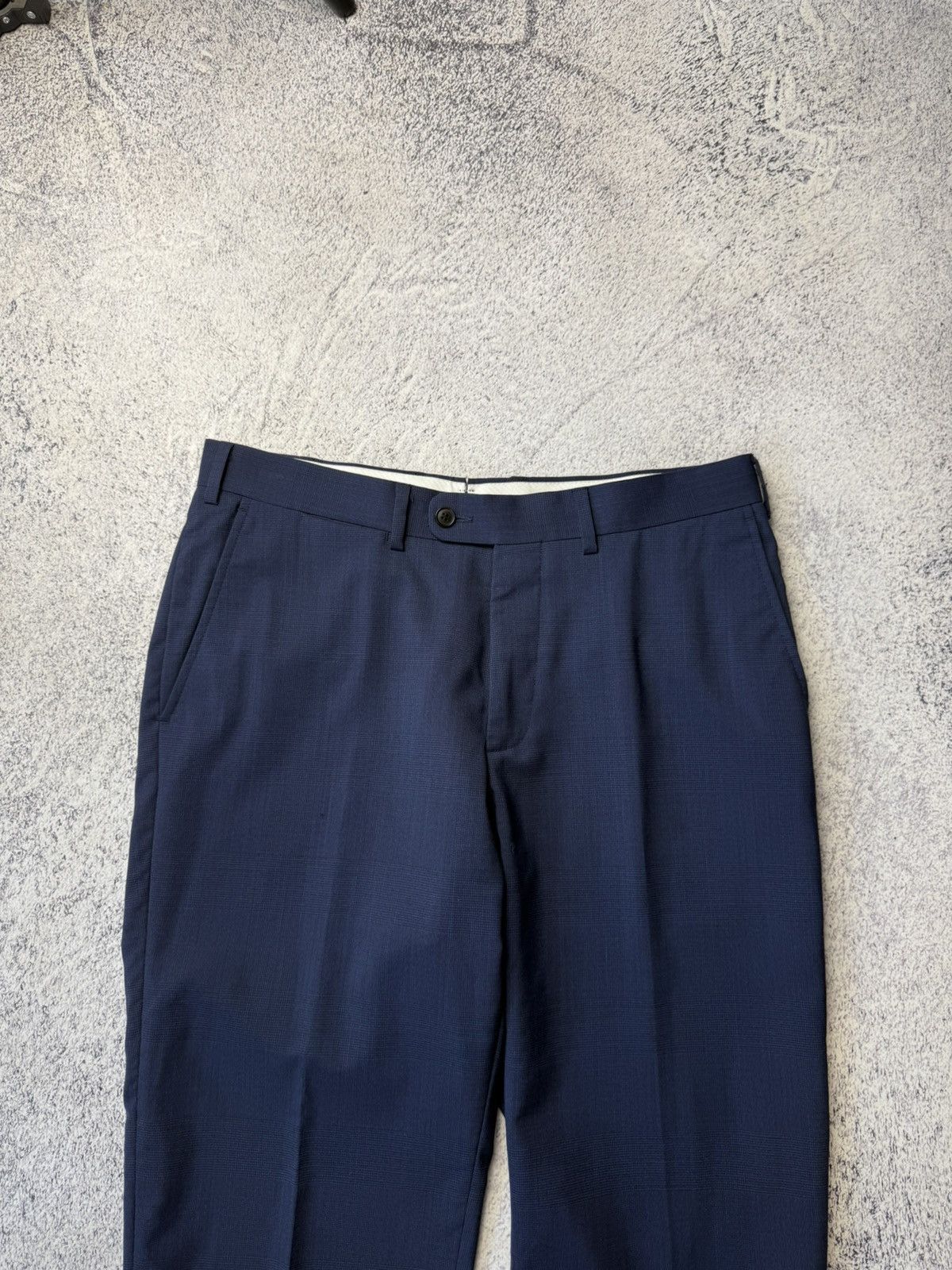 Suitsupply Mens Suitsupply Havana Patch UL Blue Wool Suit Size 46R - 19 Thumbnail